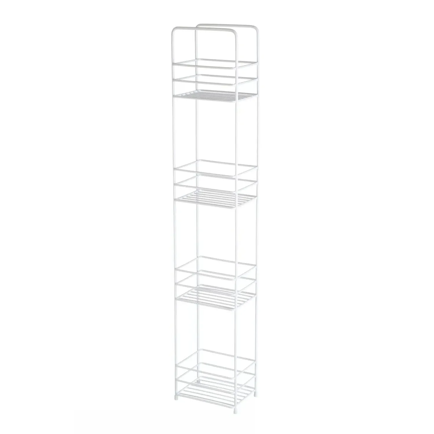 4-Tier Storage Caddy Rectangle - White, Metal image