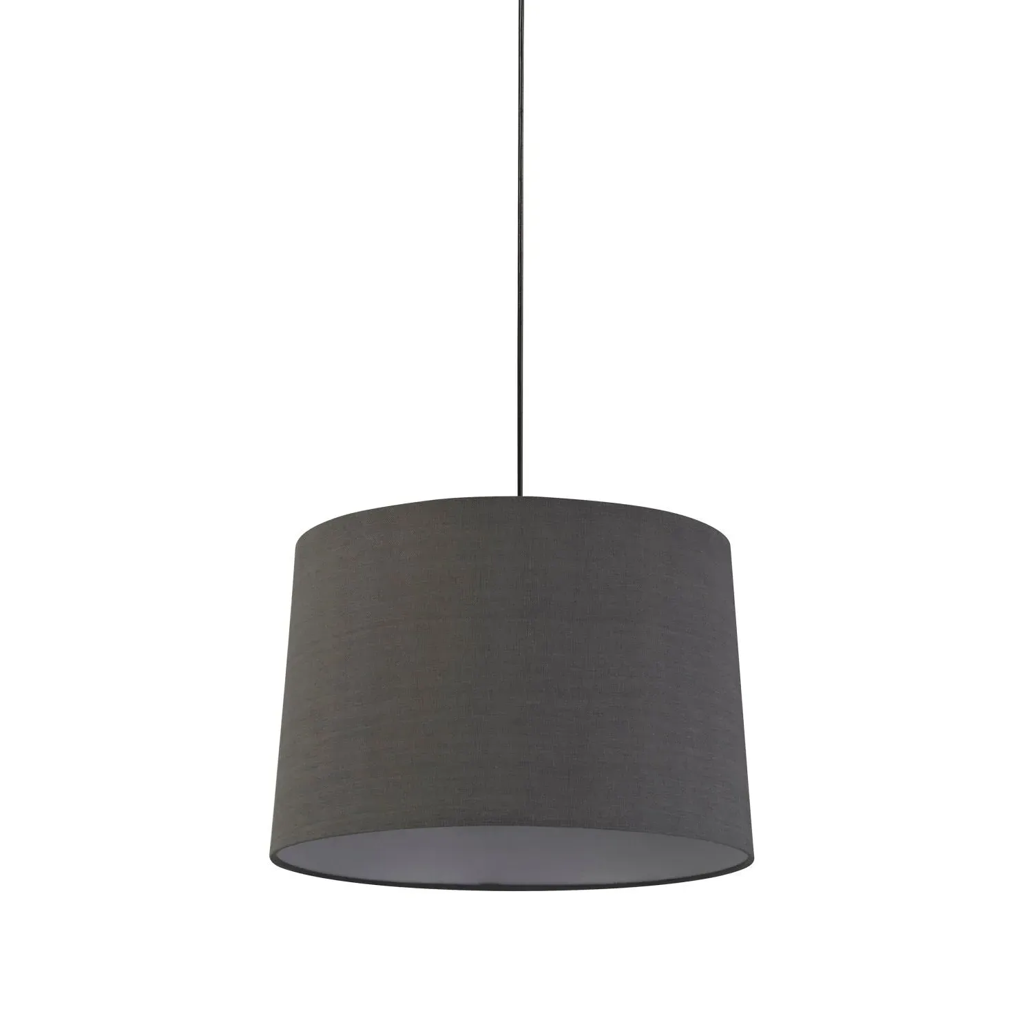 40cm Tapered Light Shade - Grey, Linen