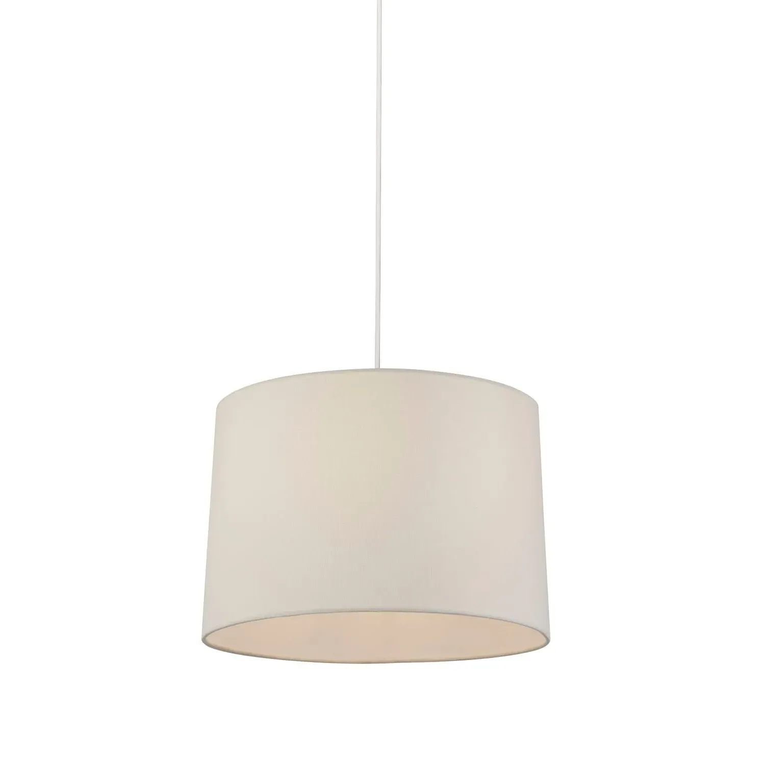 40cm Tapered Light Shade - Ivory, Linen