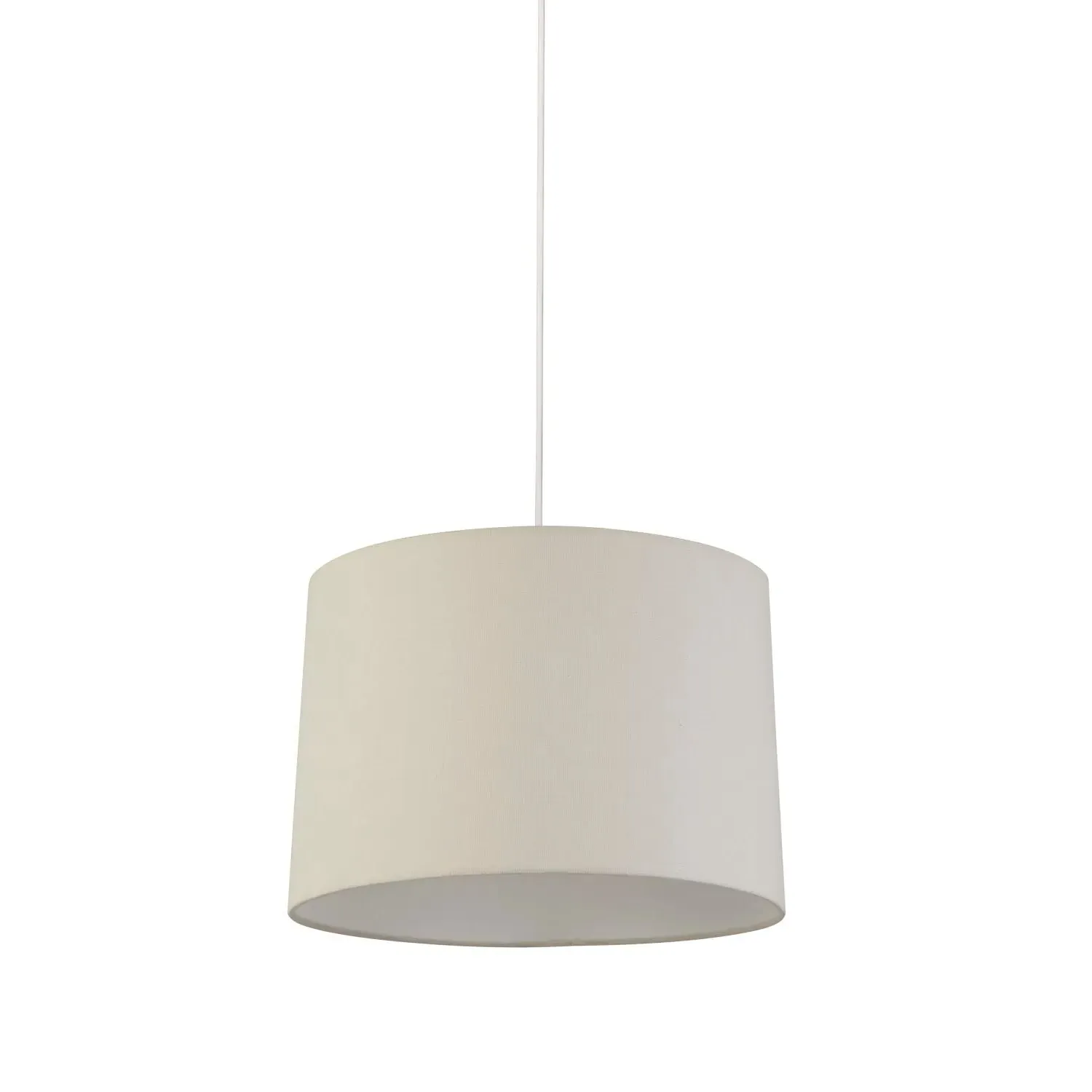 40cm Tapered Light Shade - Ivory, Linen