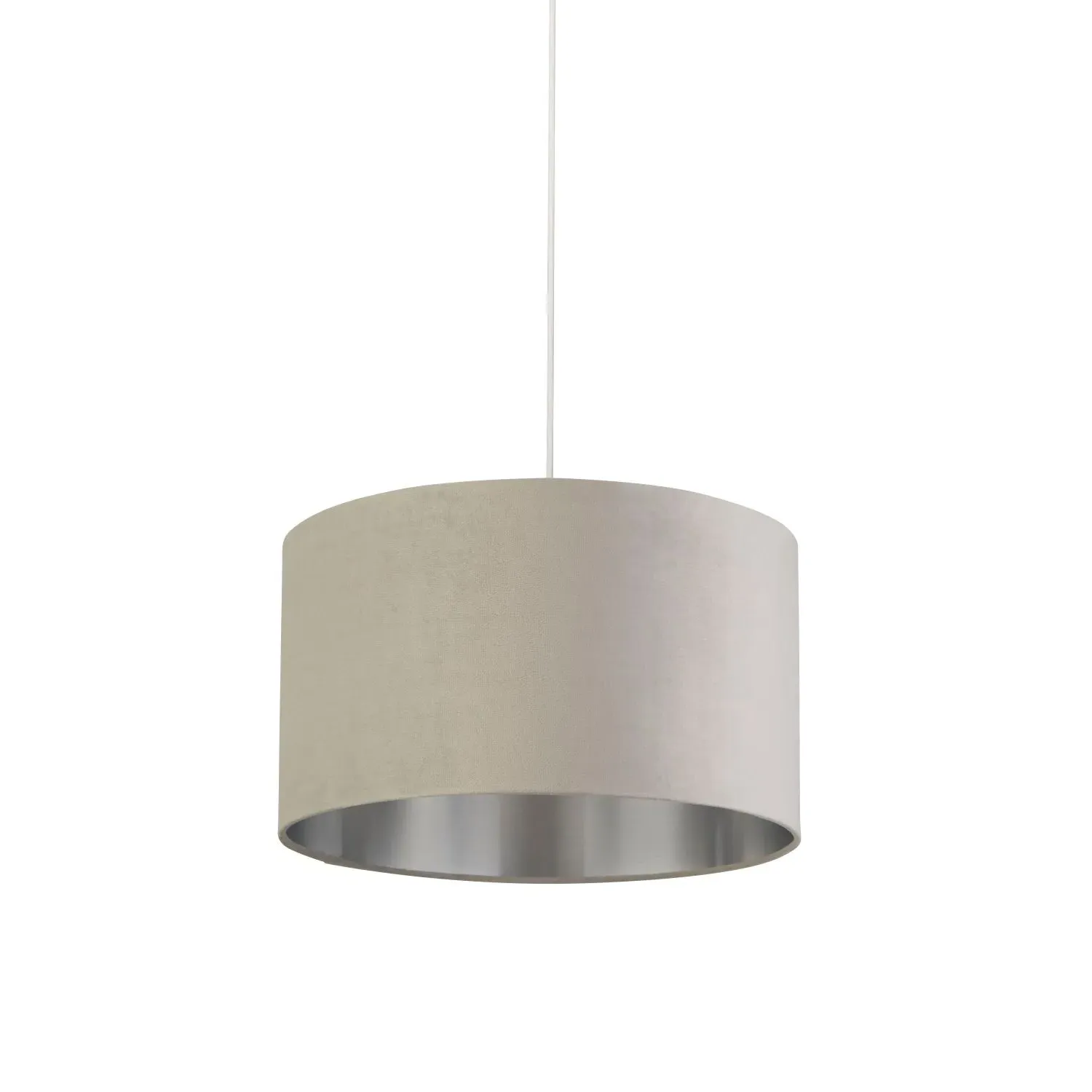 45cm Light Shade - Grey, Velvet image