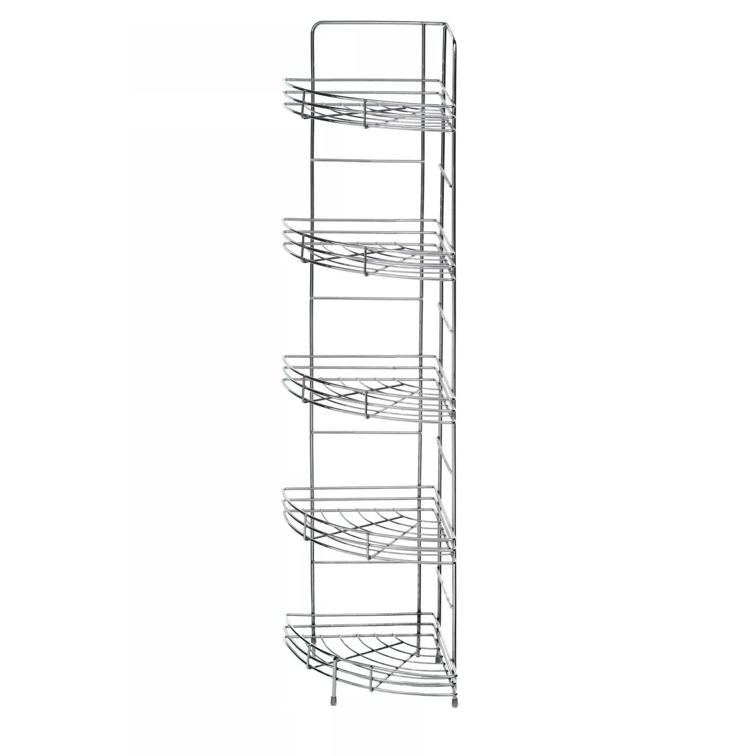 5-Tier Corner Storage Rack - Silver, Chrome alternate view