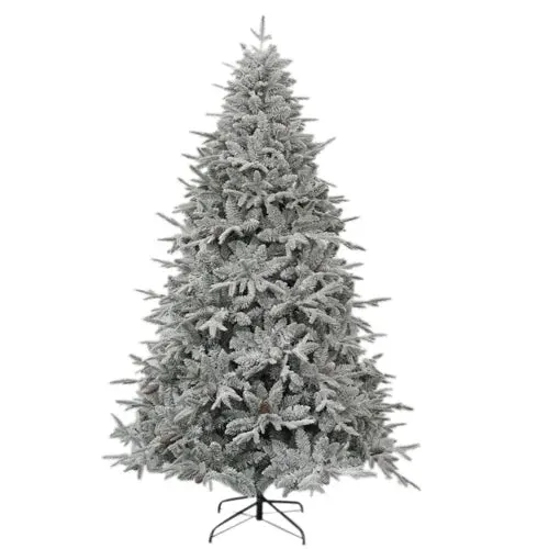 5ft Snow Covered Christmas Tree with Pinecones