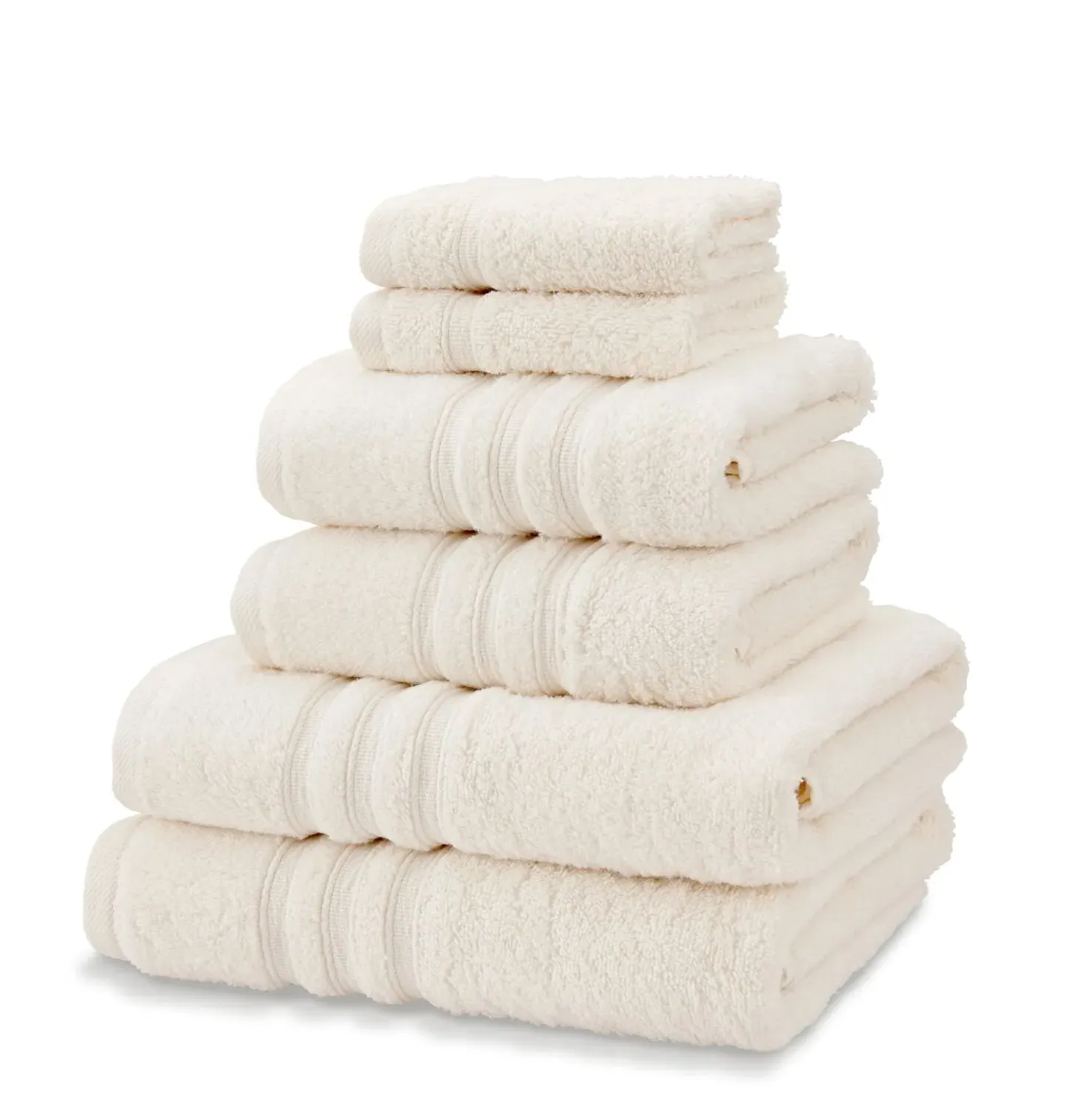 6-Piece Towel Bale Set - Cream, Cotton
