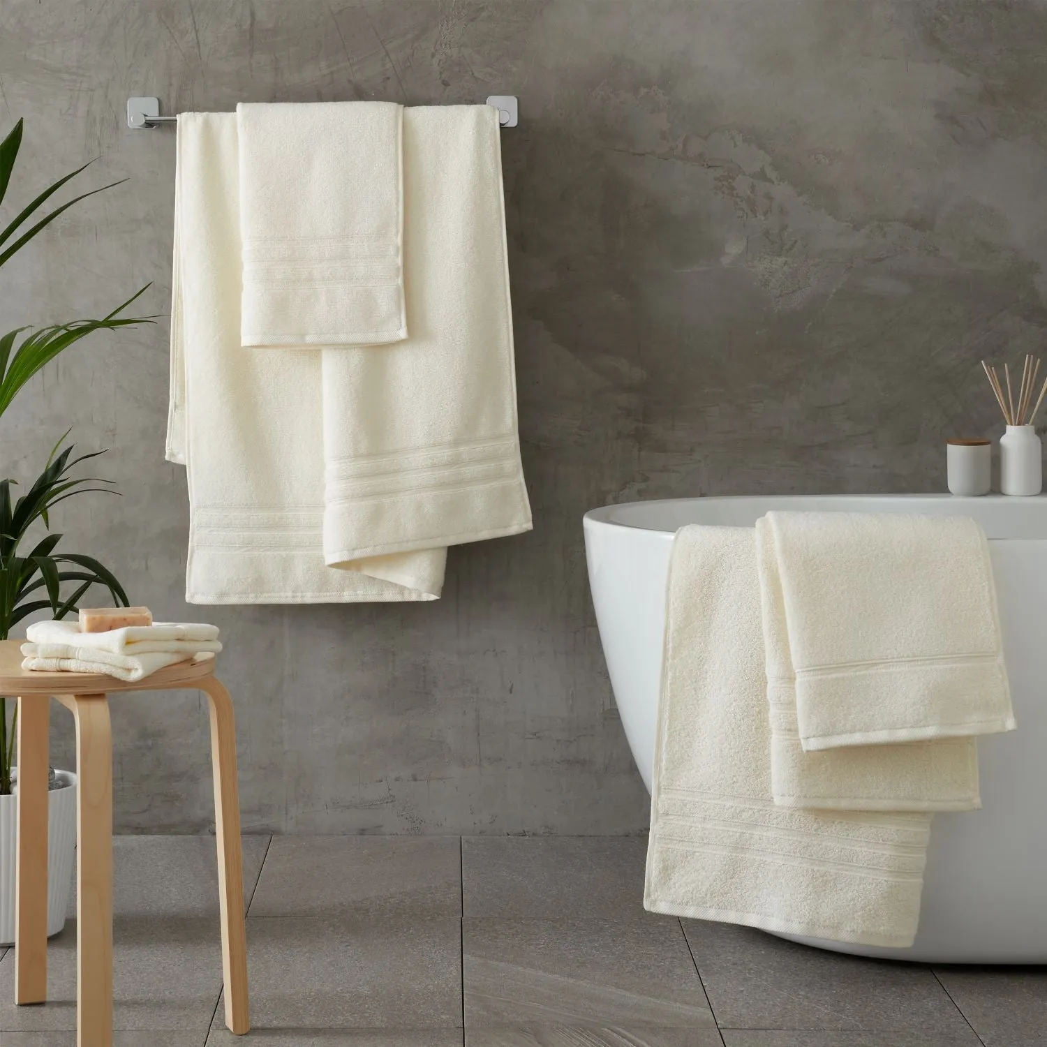 6-Piece Towel Bale Set - Cream, Cotton