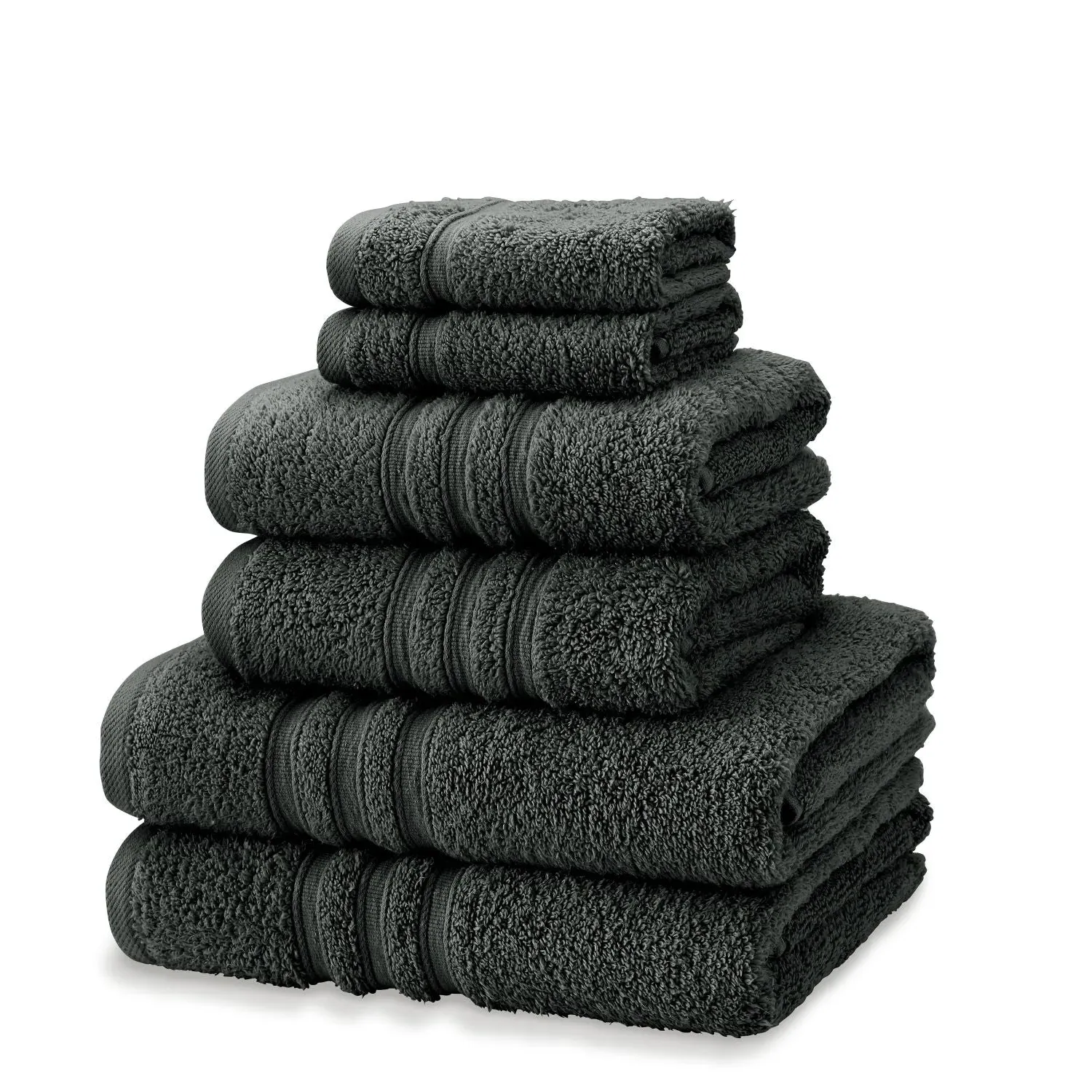 6-Piece Towel Bale Set - Grey, Cotton