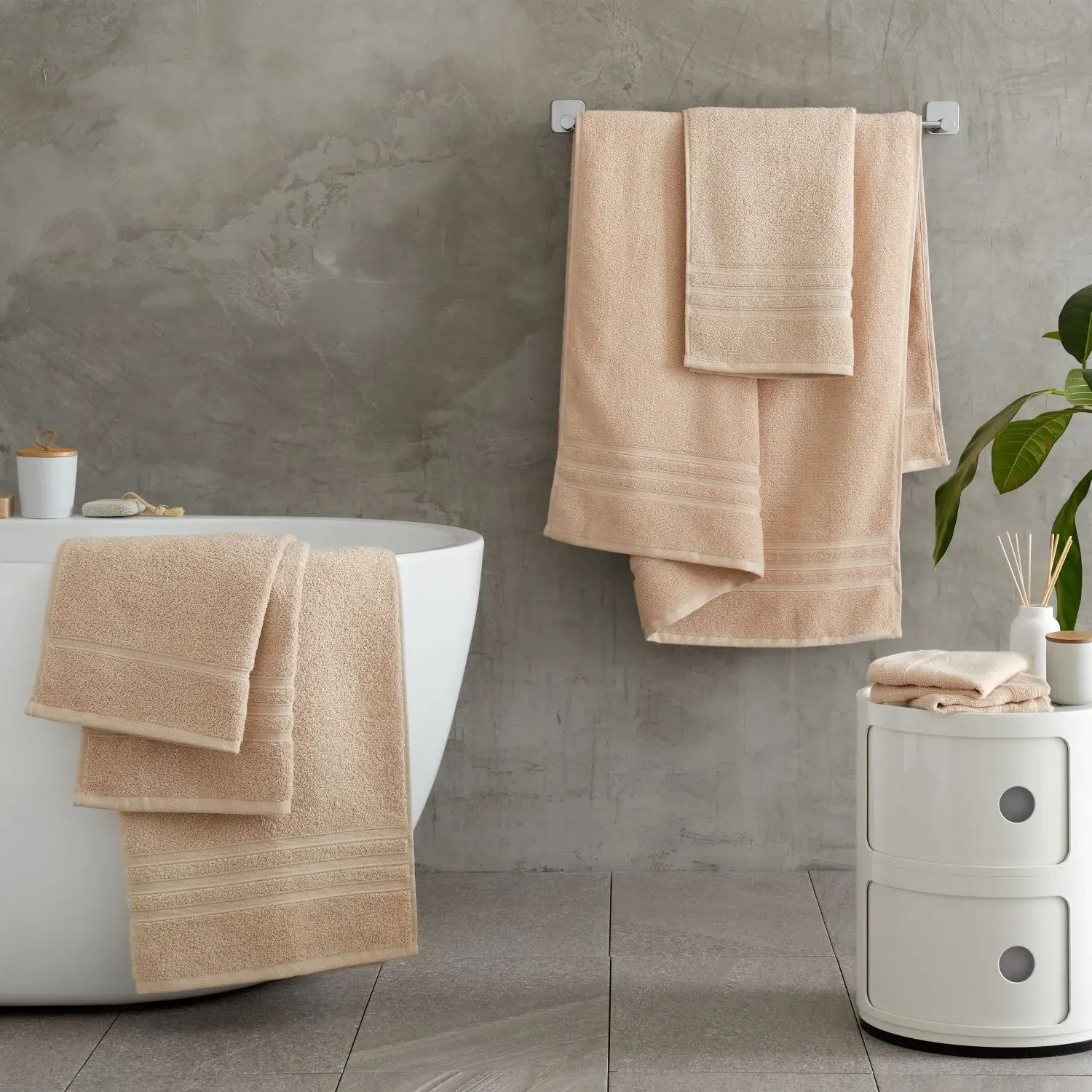 6-Piece Towel Bale Set - Natural, Cotton
