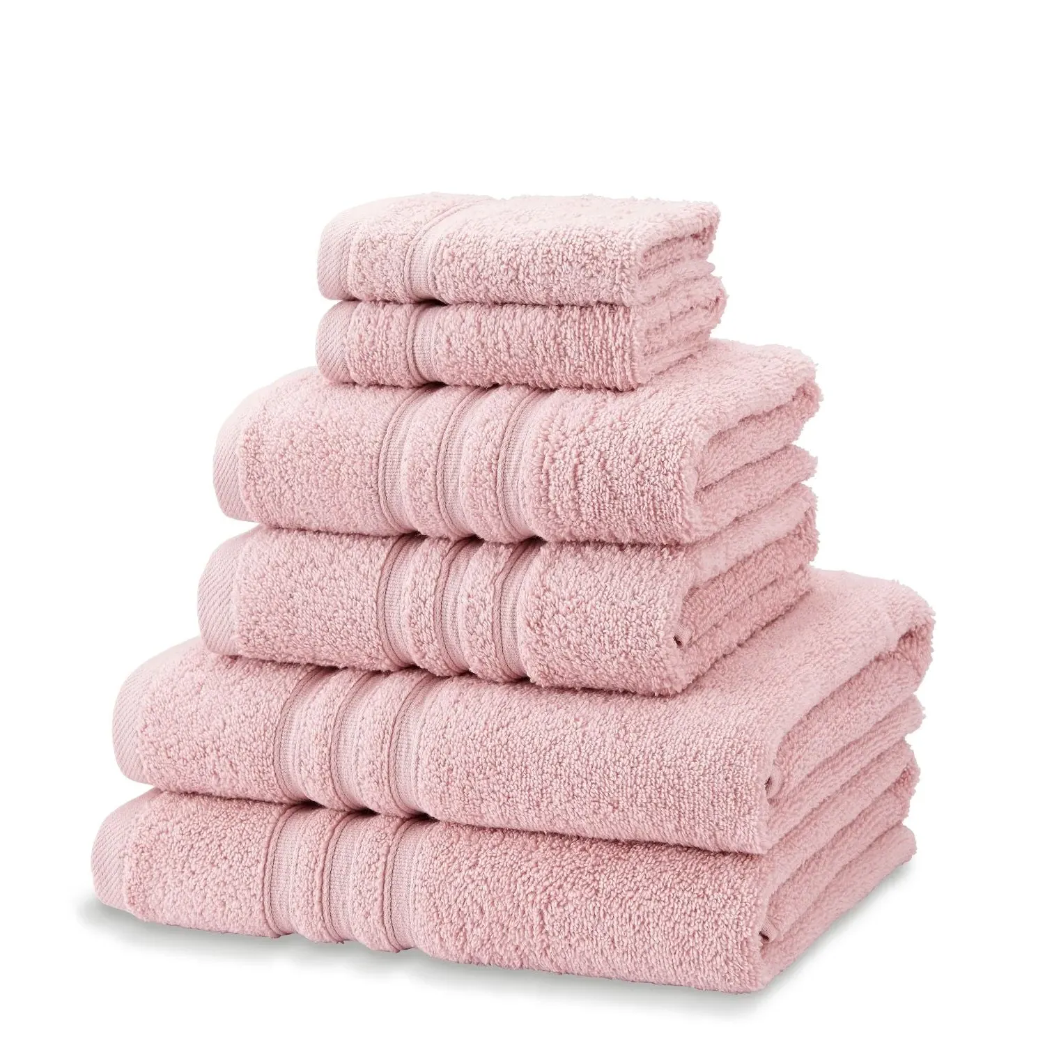 6-Piece Towel Bale Set - Pink, Cotton