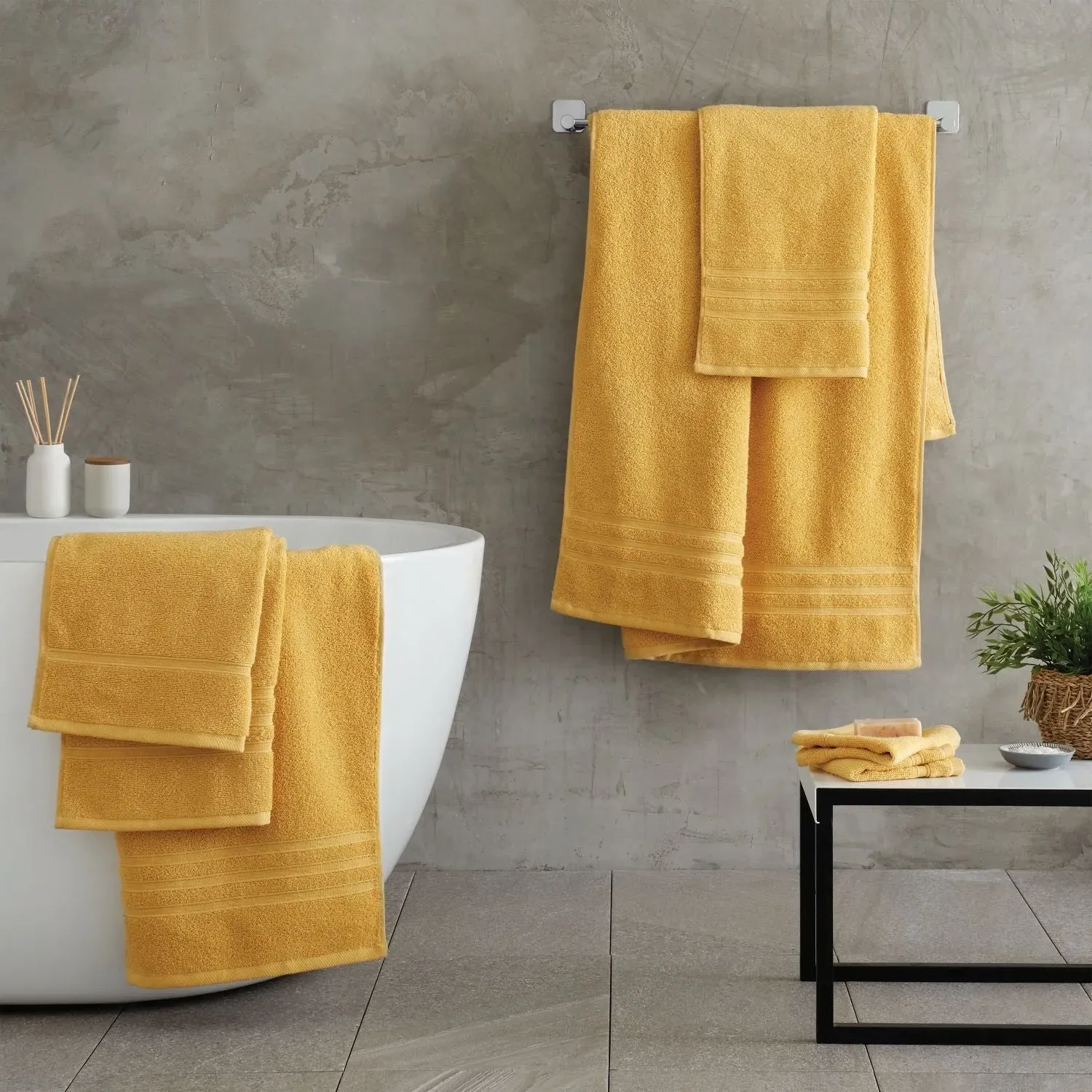 6-Piece Towel Bale Set - Yellow, Cotton