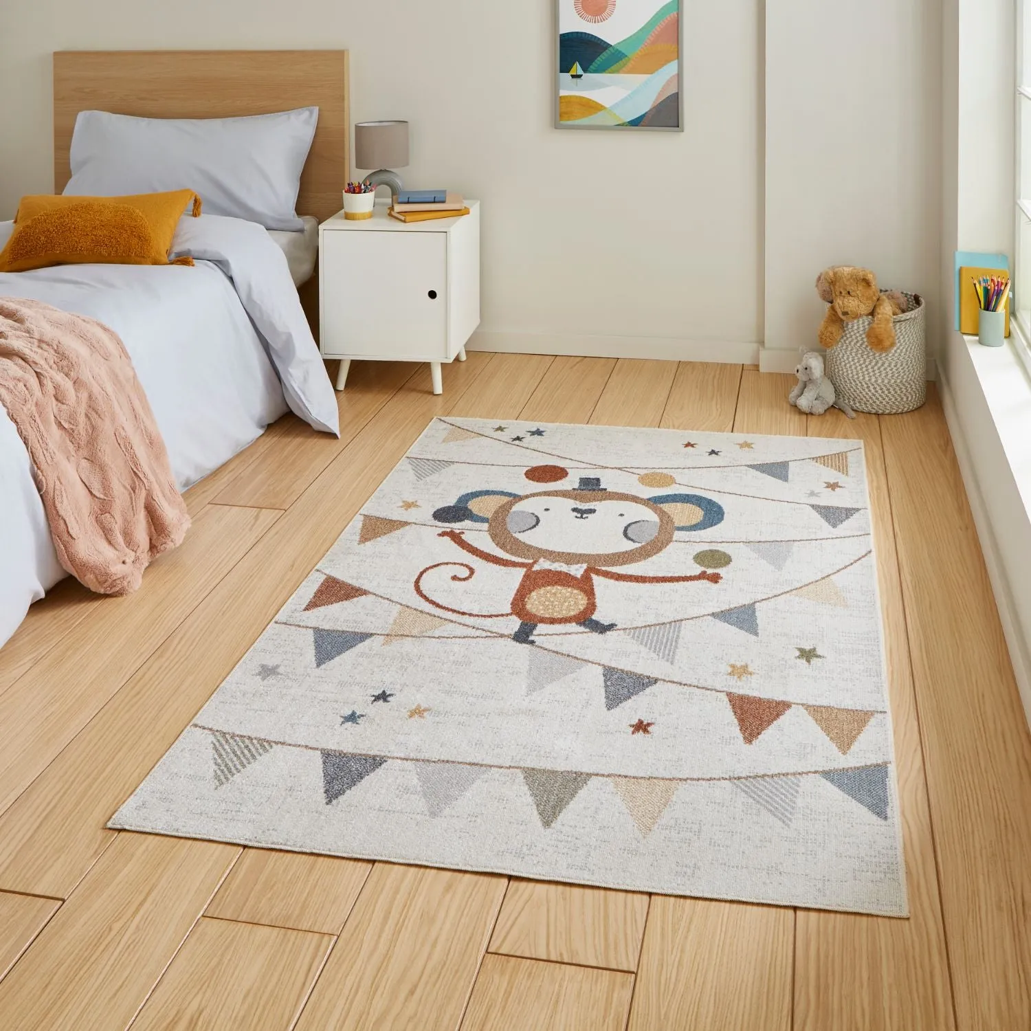 80x150 Monkey Recycled Rug - Brown, Polypropylene