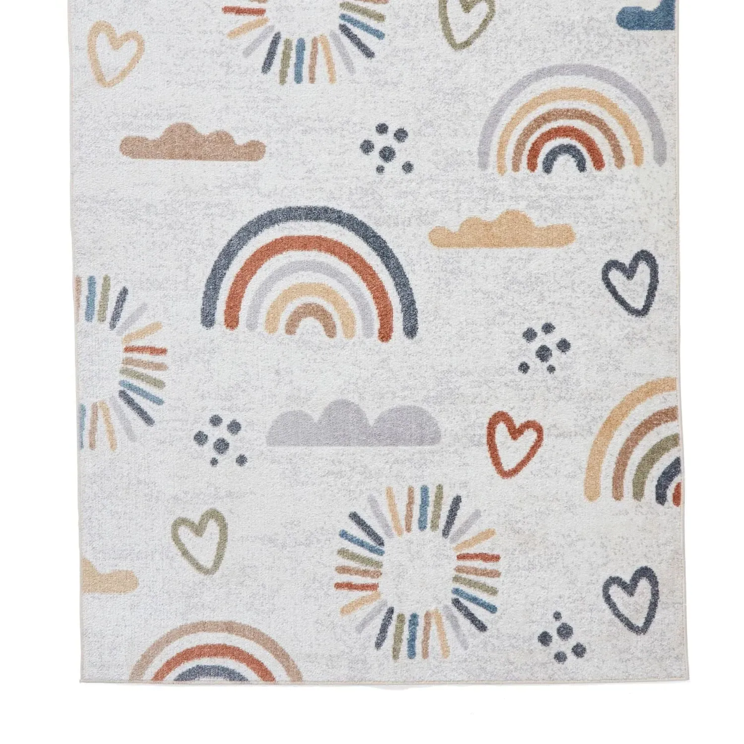 80x150 Rainbow Sun Recycled Rug - Multi, Polypropylene