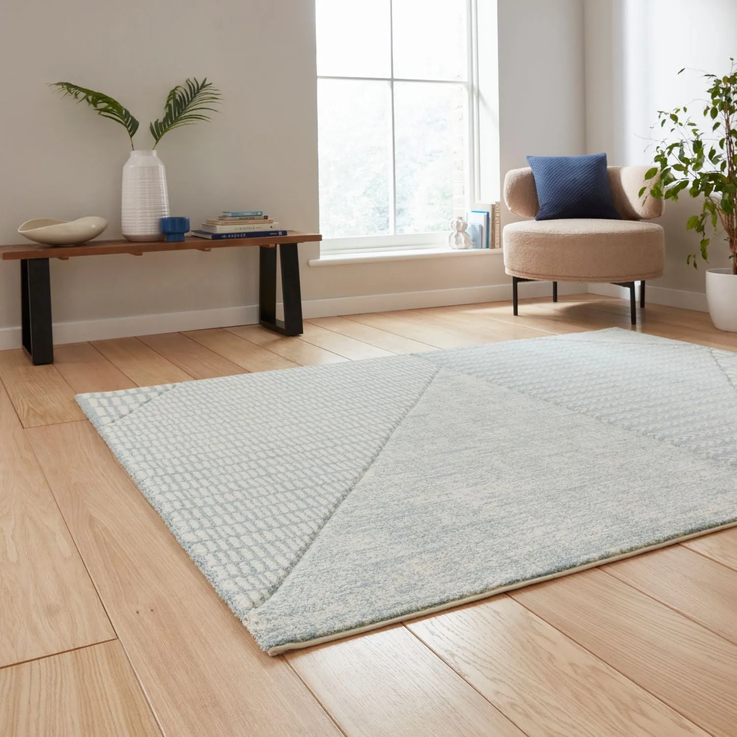 Abstract Pattern Rug - Blue, Polypropylene image