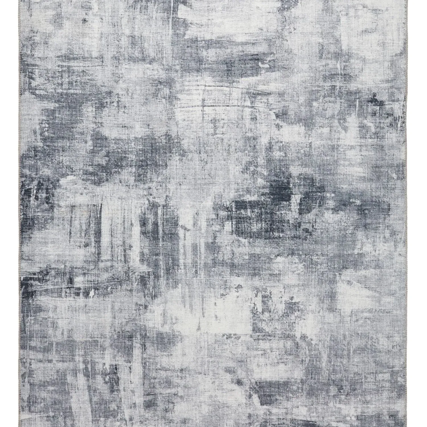 Abstract Rug Lightweight Design - Grey, Polyester
