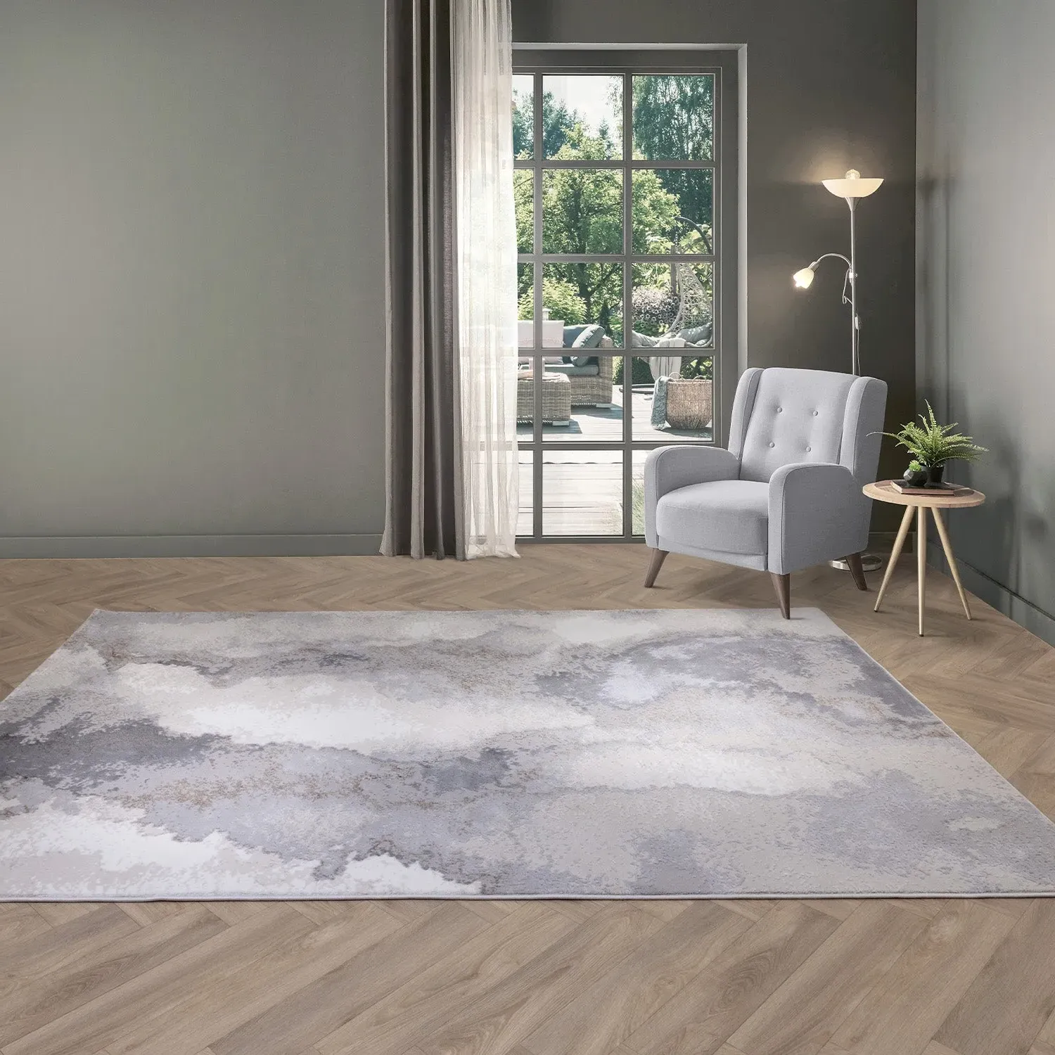 Abstract Rug ST03 - Cream