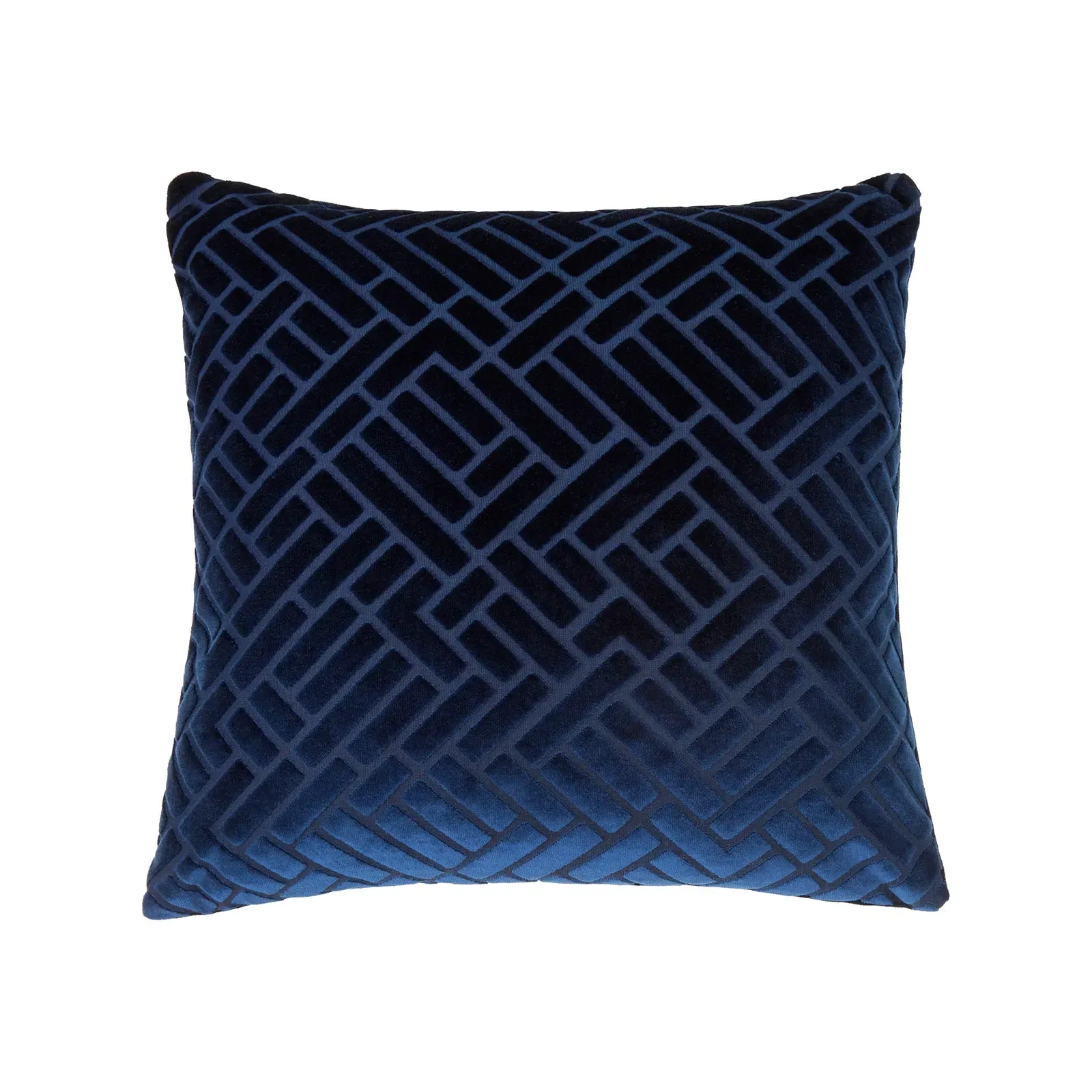 Adeline Cut Velvet Cushion - Navy Blue product