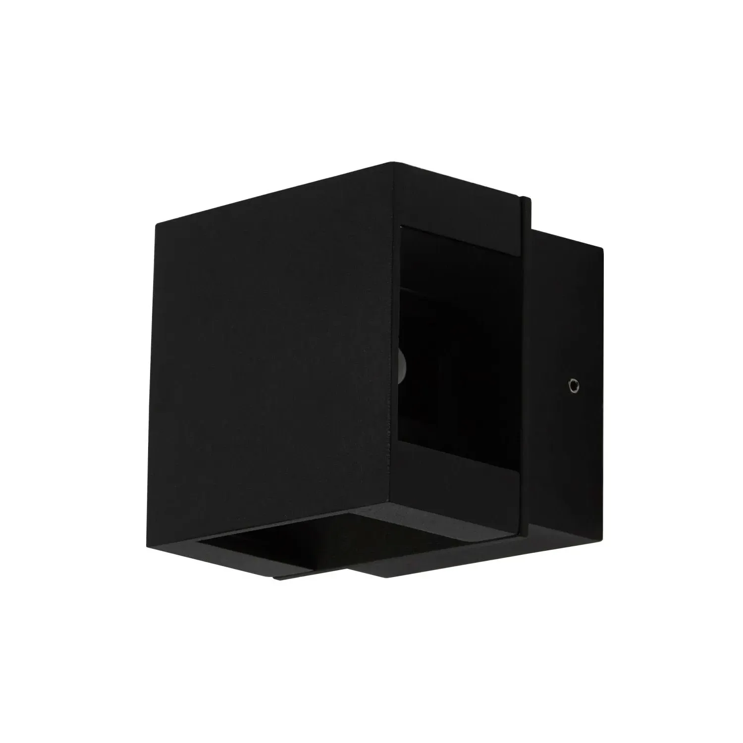Adjustable Box LED Wall Light - Black, Glass image