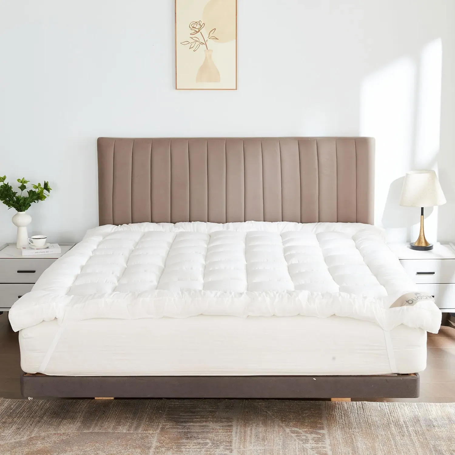Airflow King Size Mattress Topper - White by Julian Charles, image 2