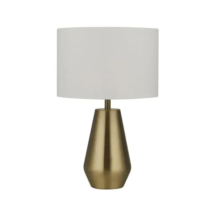 Touch Table Lamps with White Shades - Brass Base alternate view
