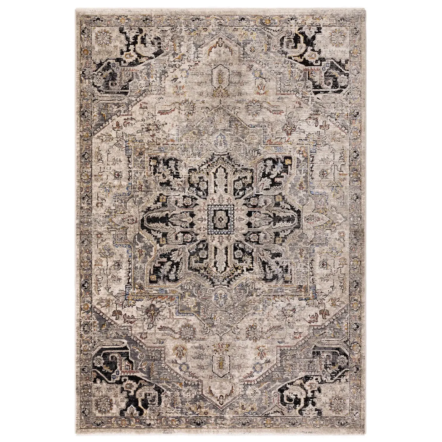 Antique Medallion Rug - Grey