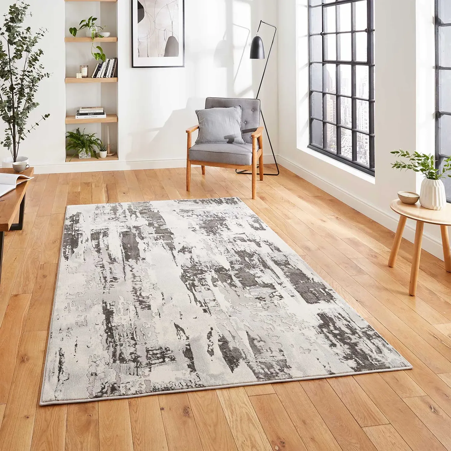 Apollo GR579 Rug - Grey/Ivory, Polypropylene & Polyester product