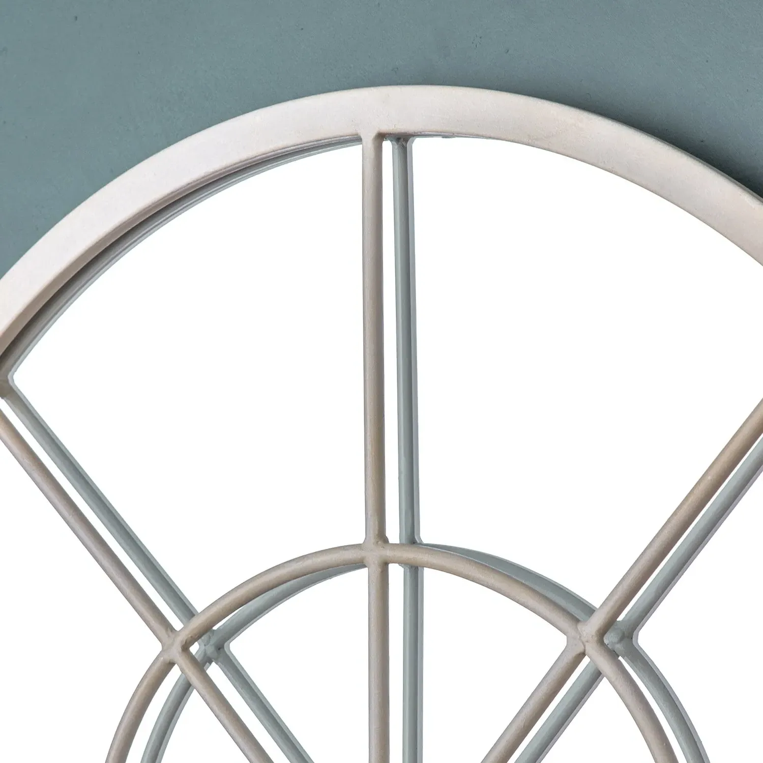 Arched Wall Mirror - Cream, Metal