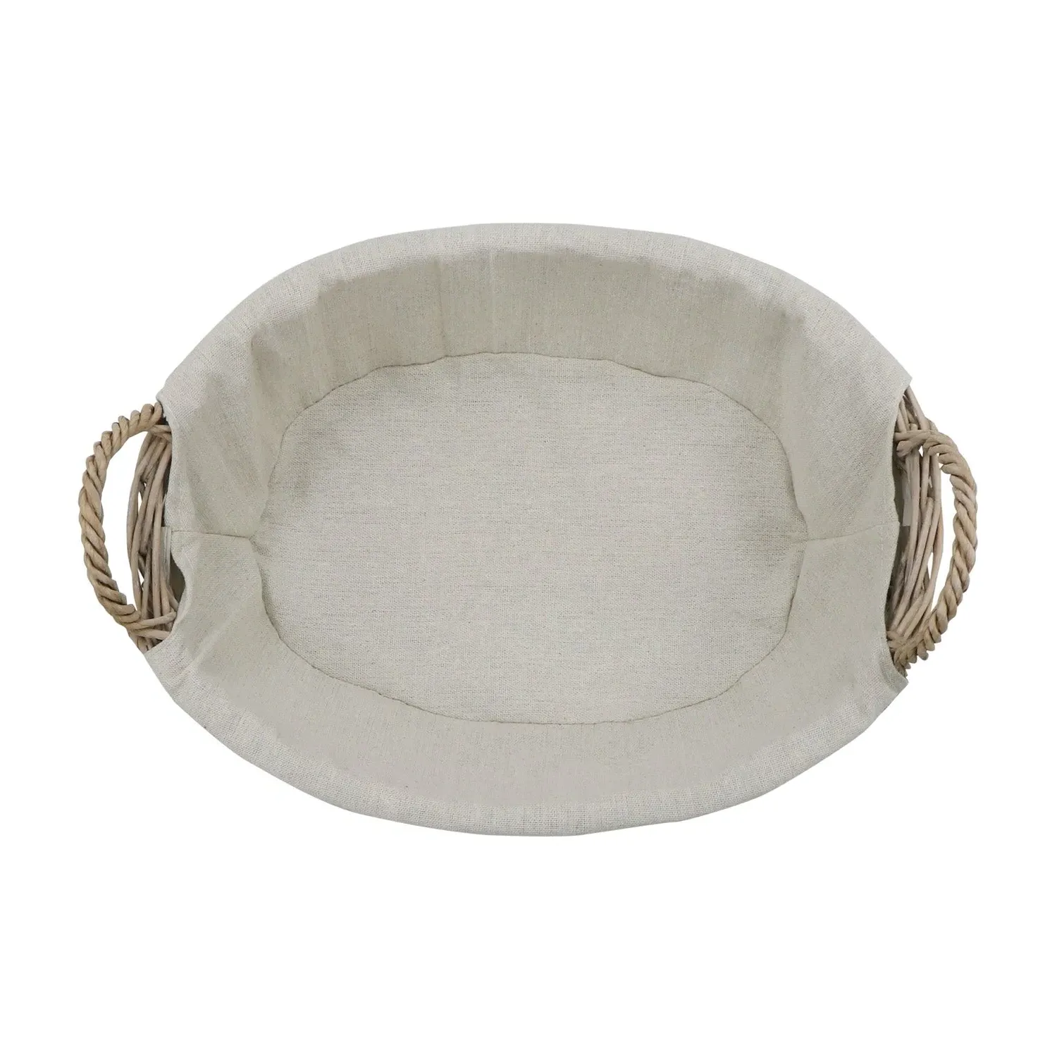 Oval Storage Basket - Grey, Willow alternate view