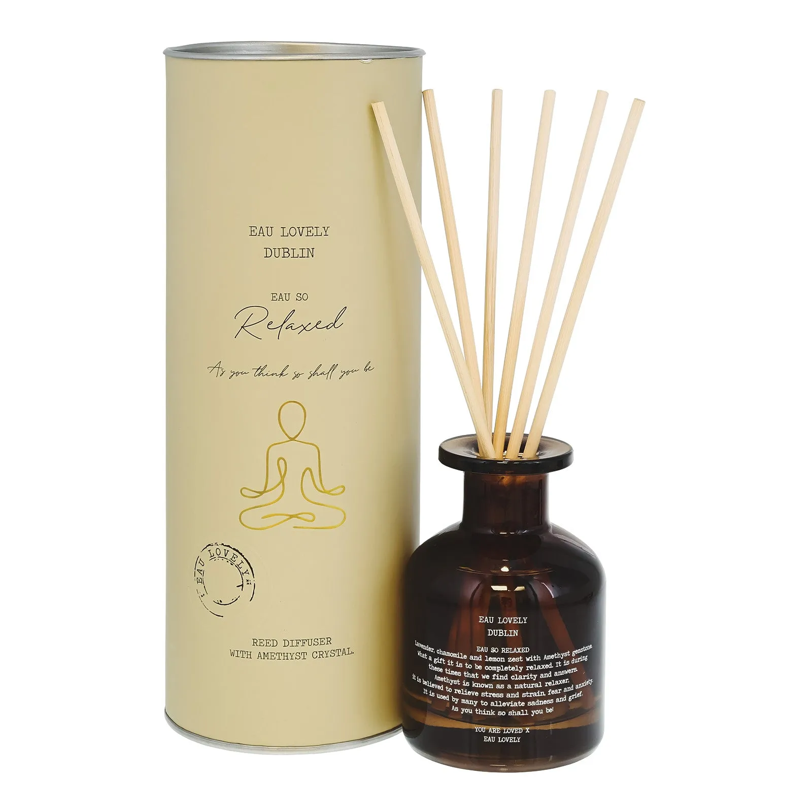 Aromatherapy Diffuser with Amethyst - Brown