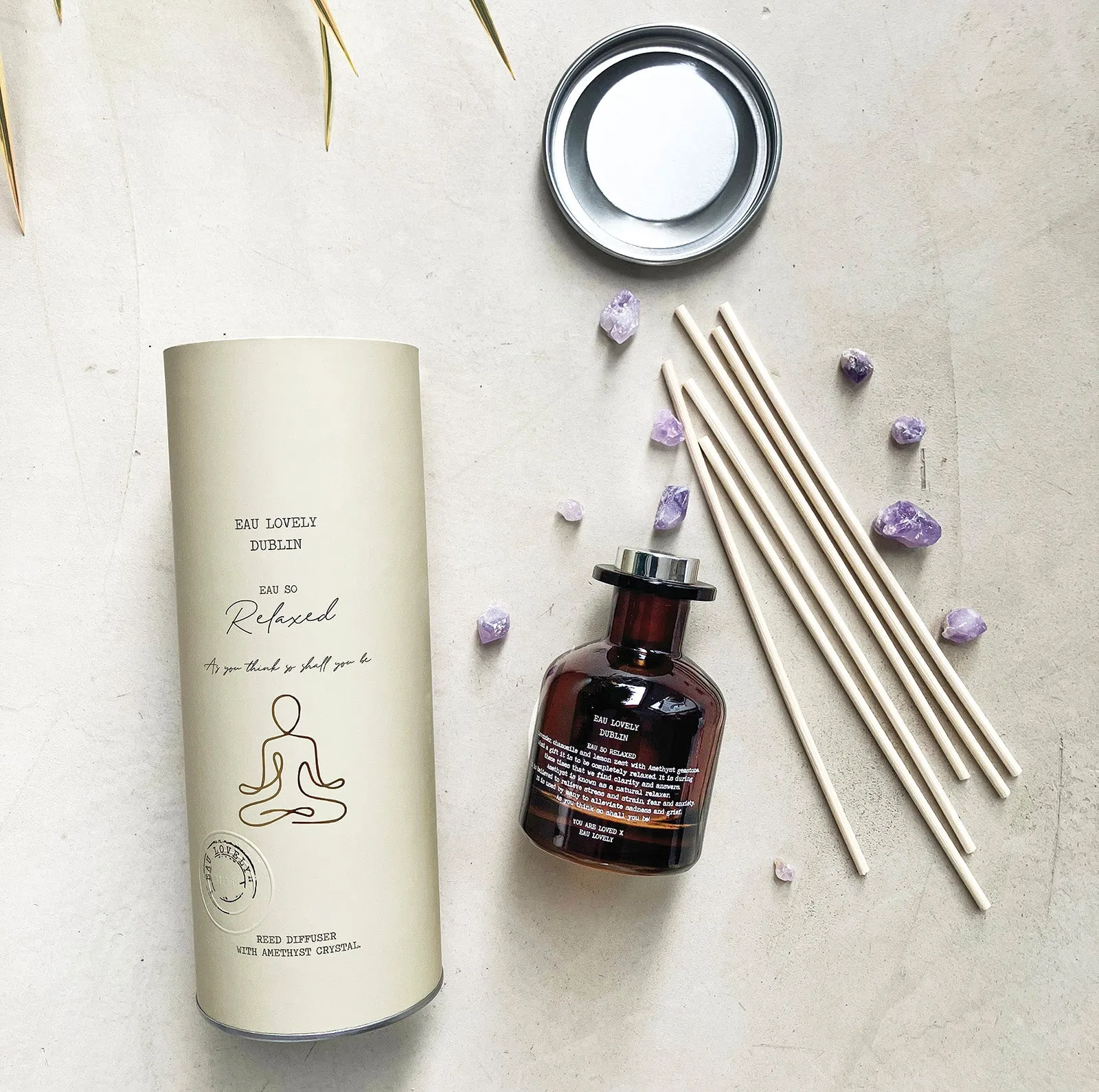 Aromatherapy Diffuser with Amethyst - Brown image