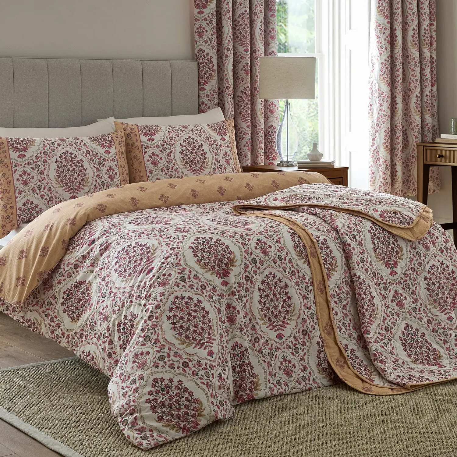 Ashmead Bedspread - Red by Julian Charles