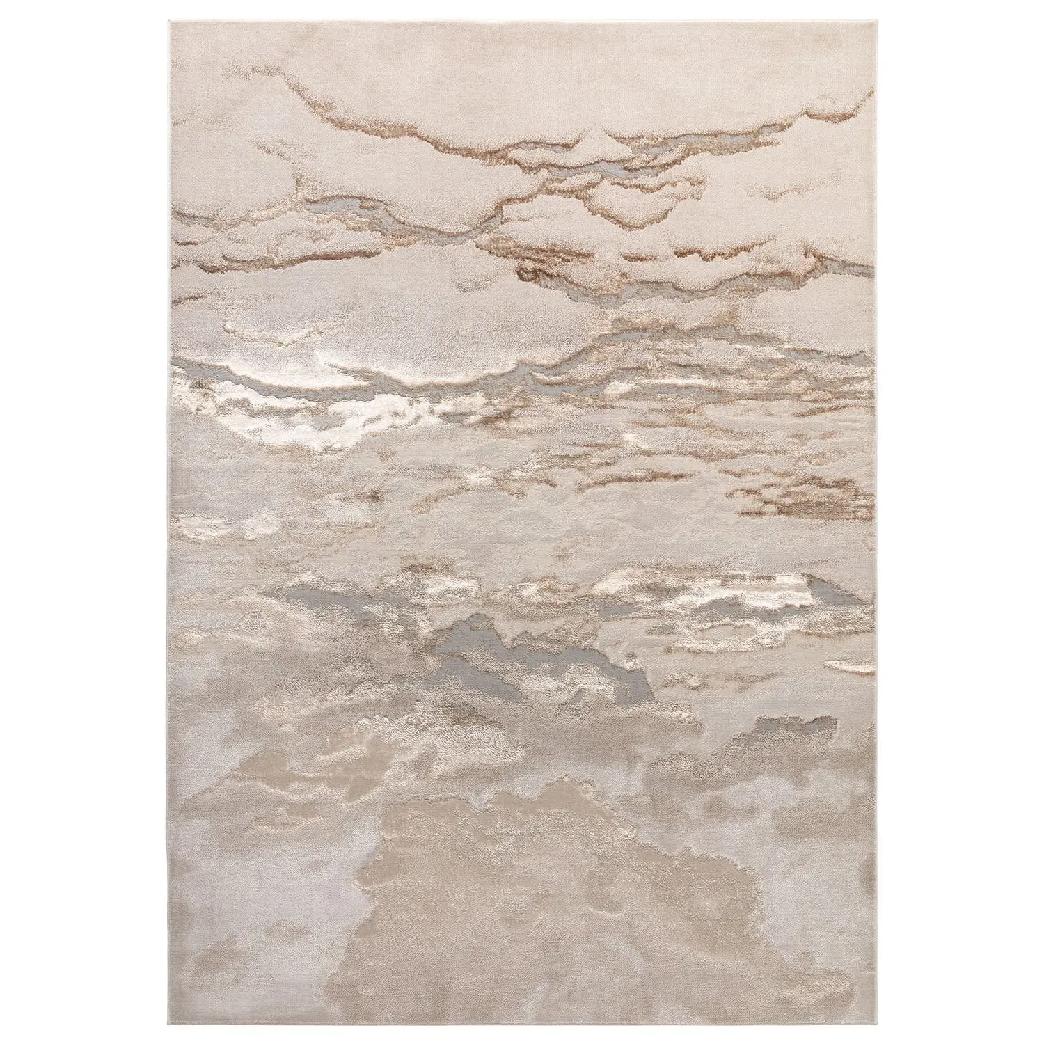 Linear Rug with Metallic Accents - Gold product