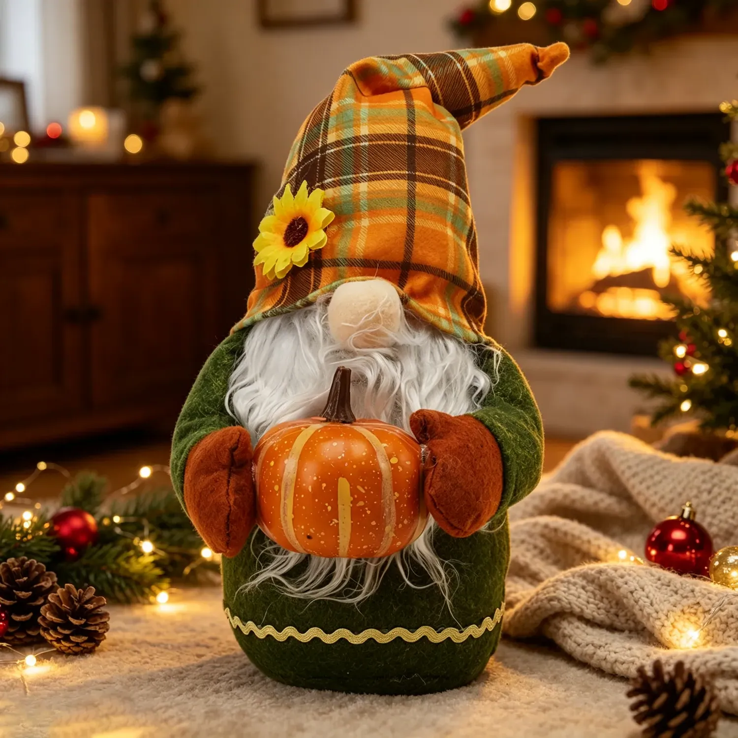 Autumn Harvest Handmade Gnome Ornament 34cm by Julian Charles