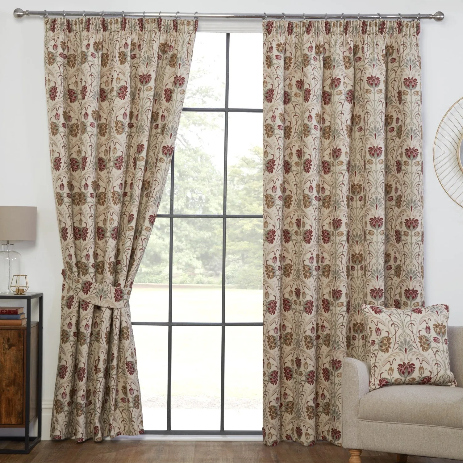 Pencil Pleat Curtains - Cream, Tapestry product
