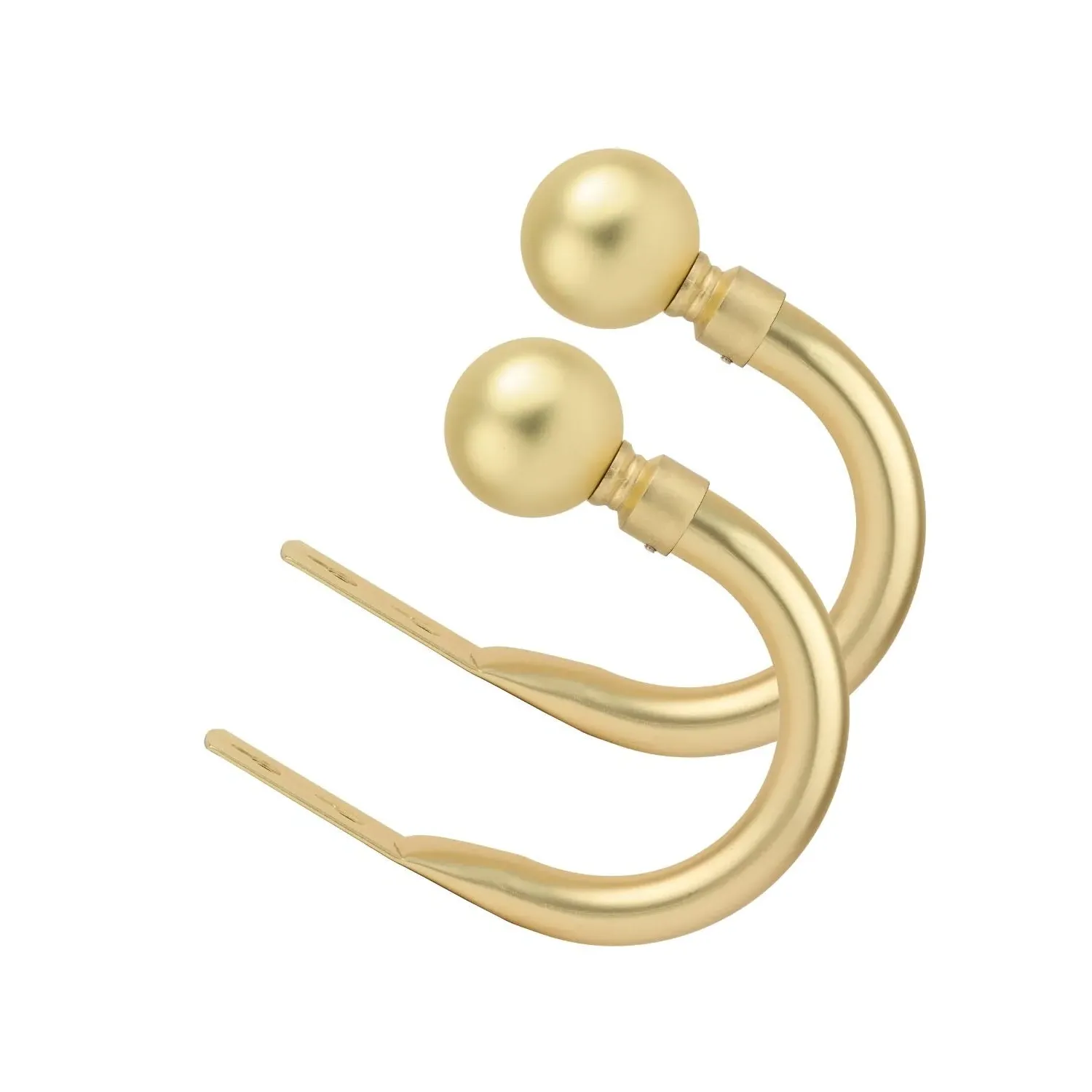 Ball Curtain Holdbacks Pair - Matt Gold product