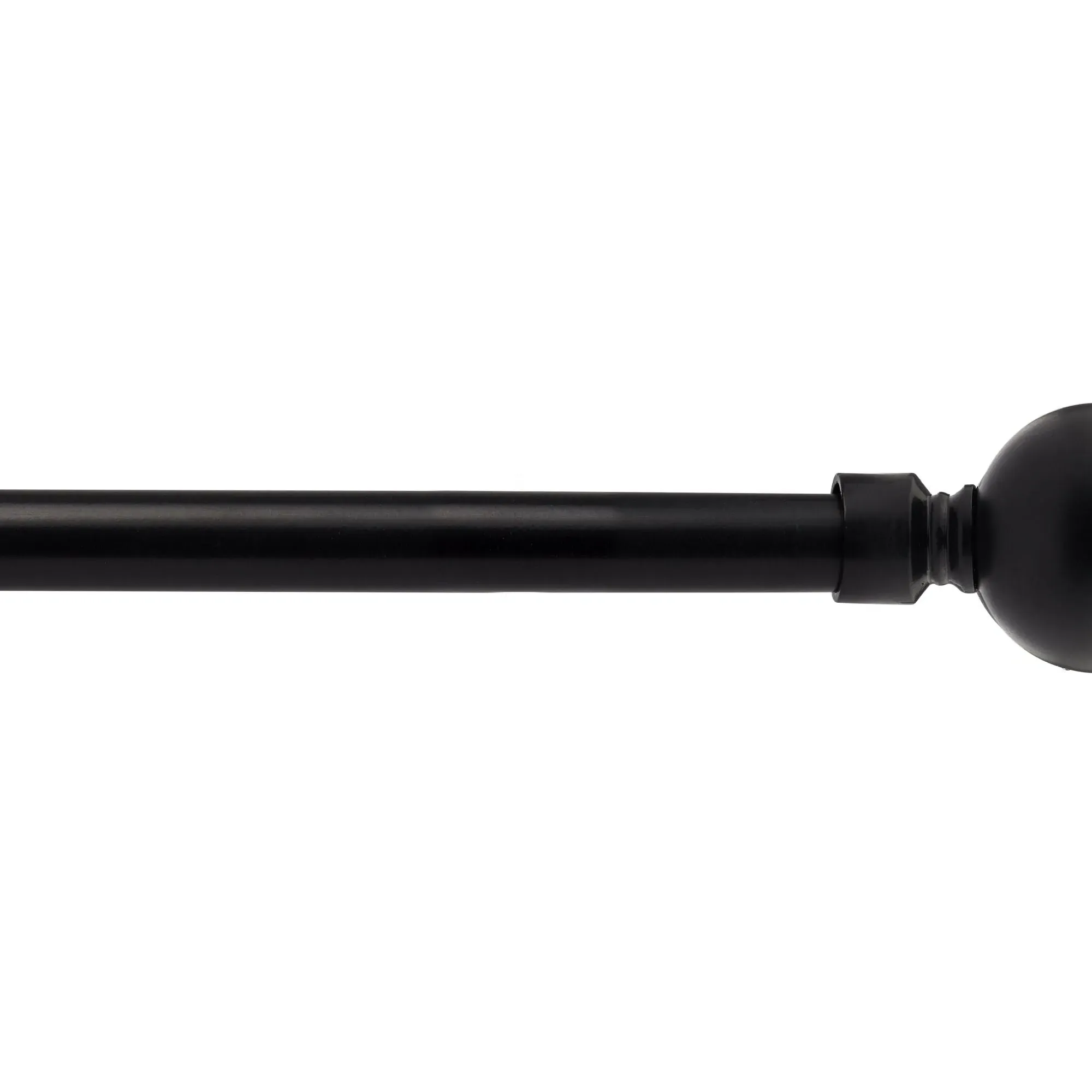 Ball Extendable Curtain Pole 1.2-2.1m - Matt Black alternate view