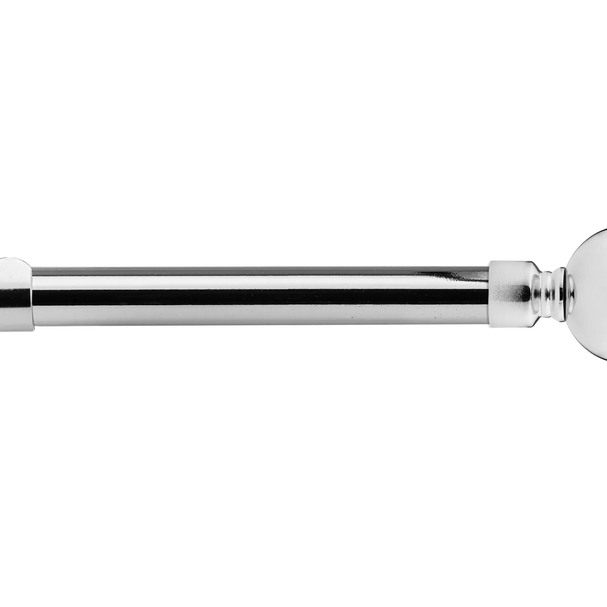Ball Extendable Curtain Pole 1.2-2.1m - Silver alternate view