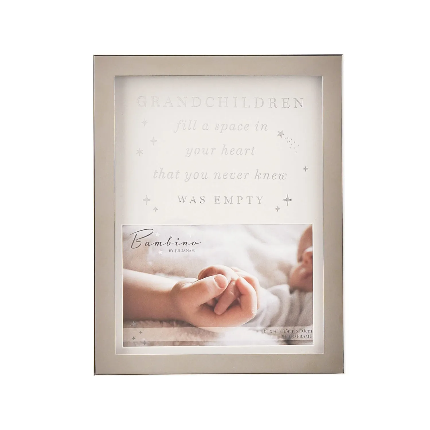 Bambino Grandchildren 4x6" Photo Frame - Pink, Metal product