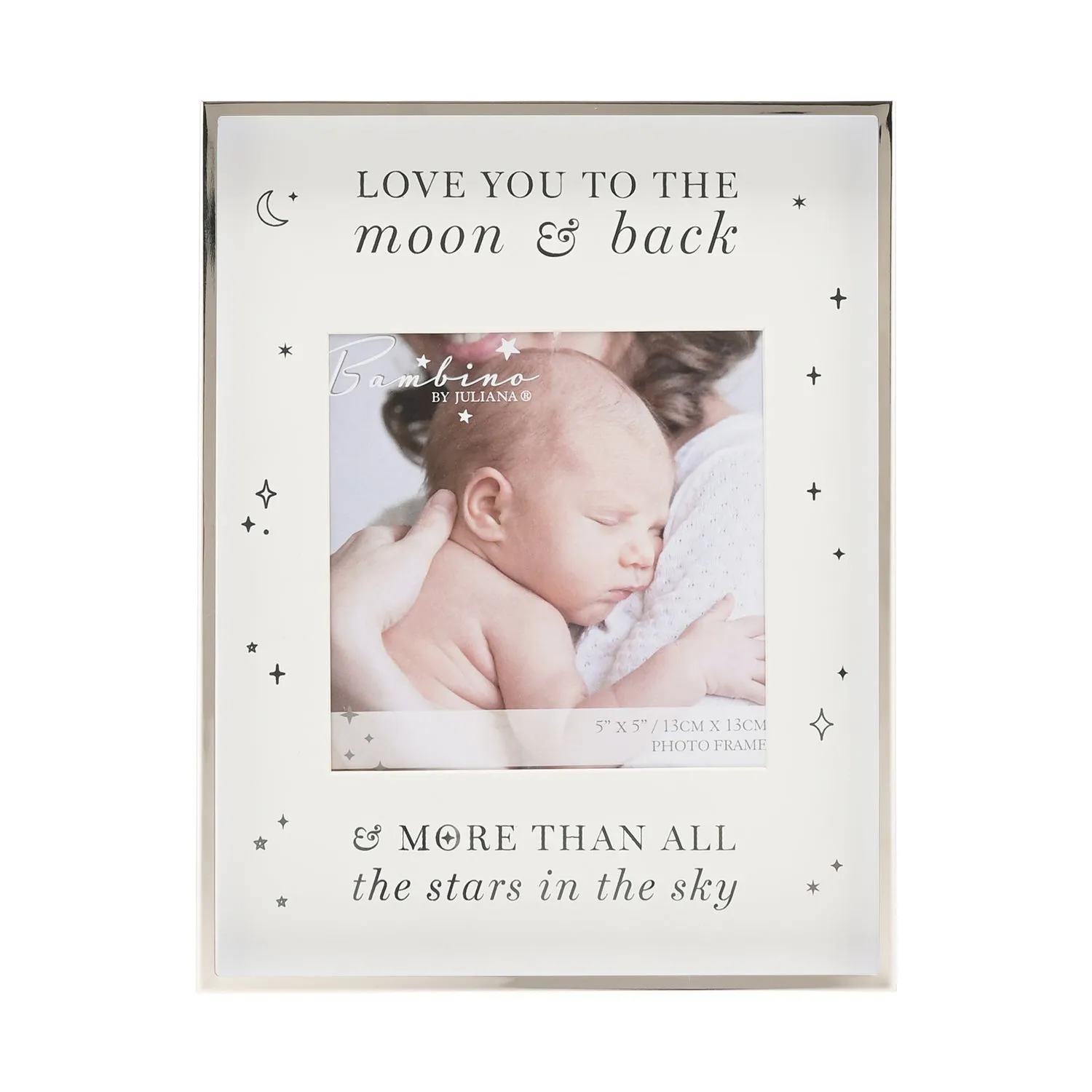 Bambino Moon & Back Metal Photo Frame 5x5" - Pink product