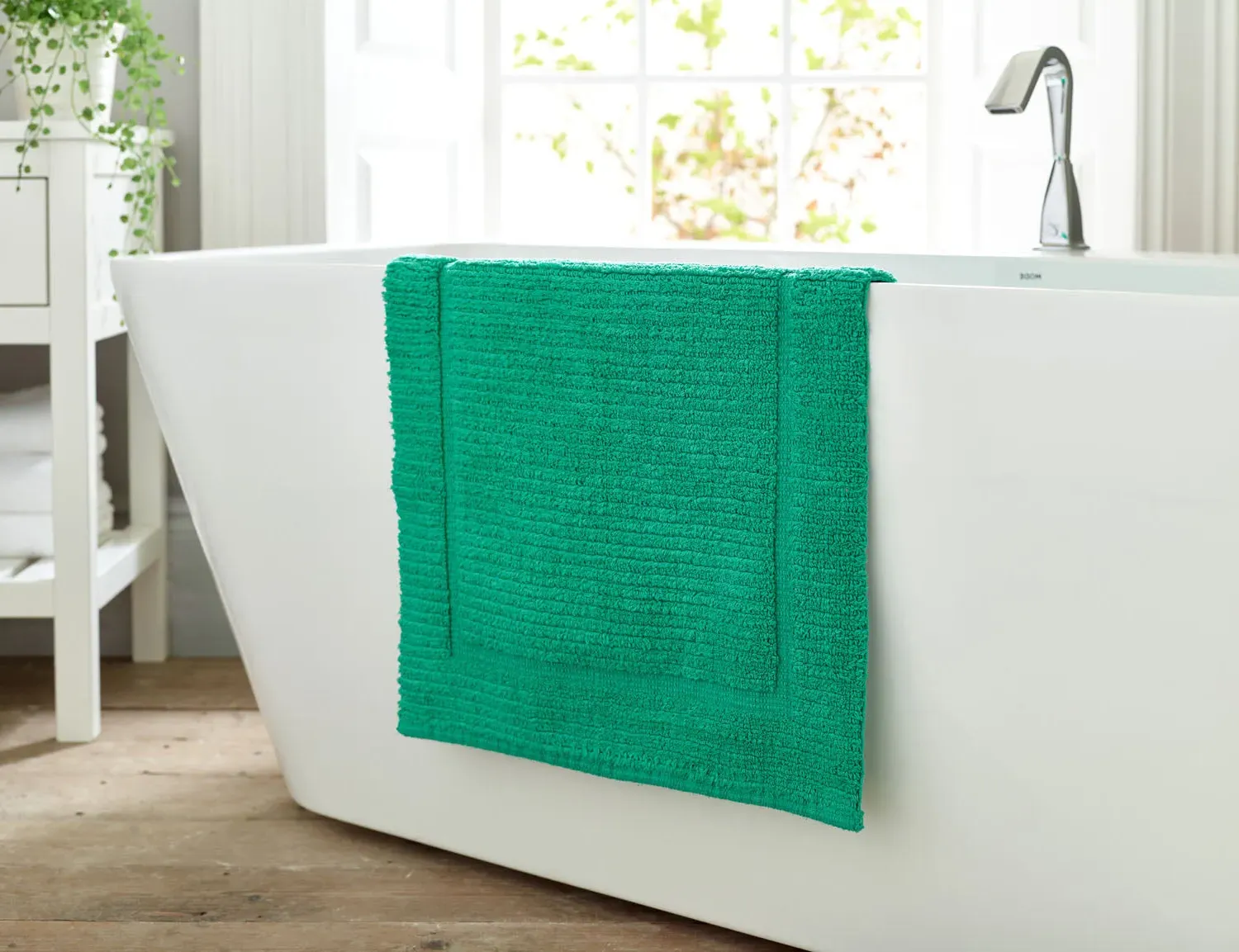 Bath Mat - Green, Cotton