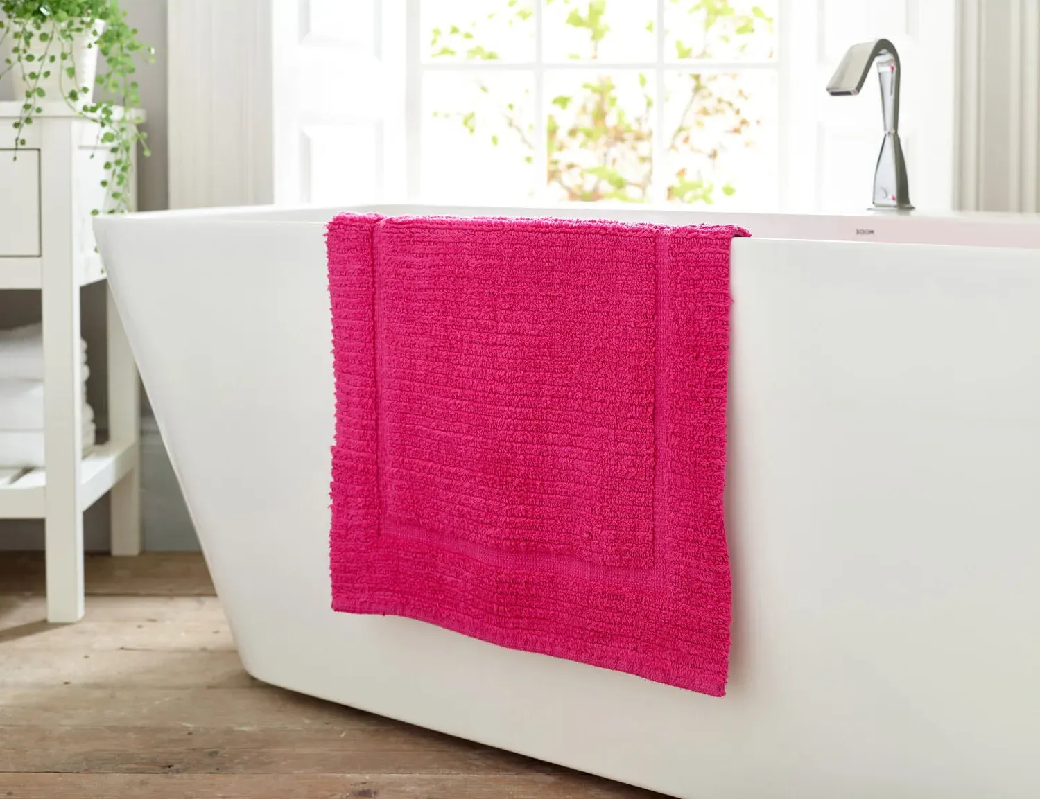 Bath Mat Quick Dry - Pink, Cotton