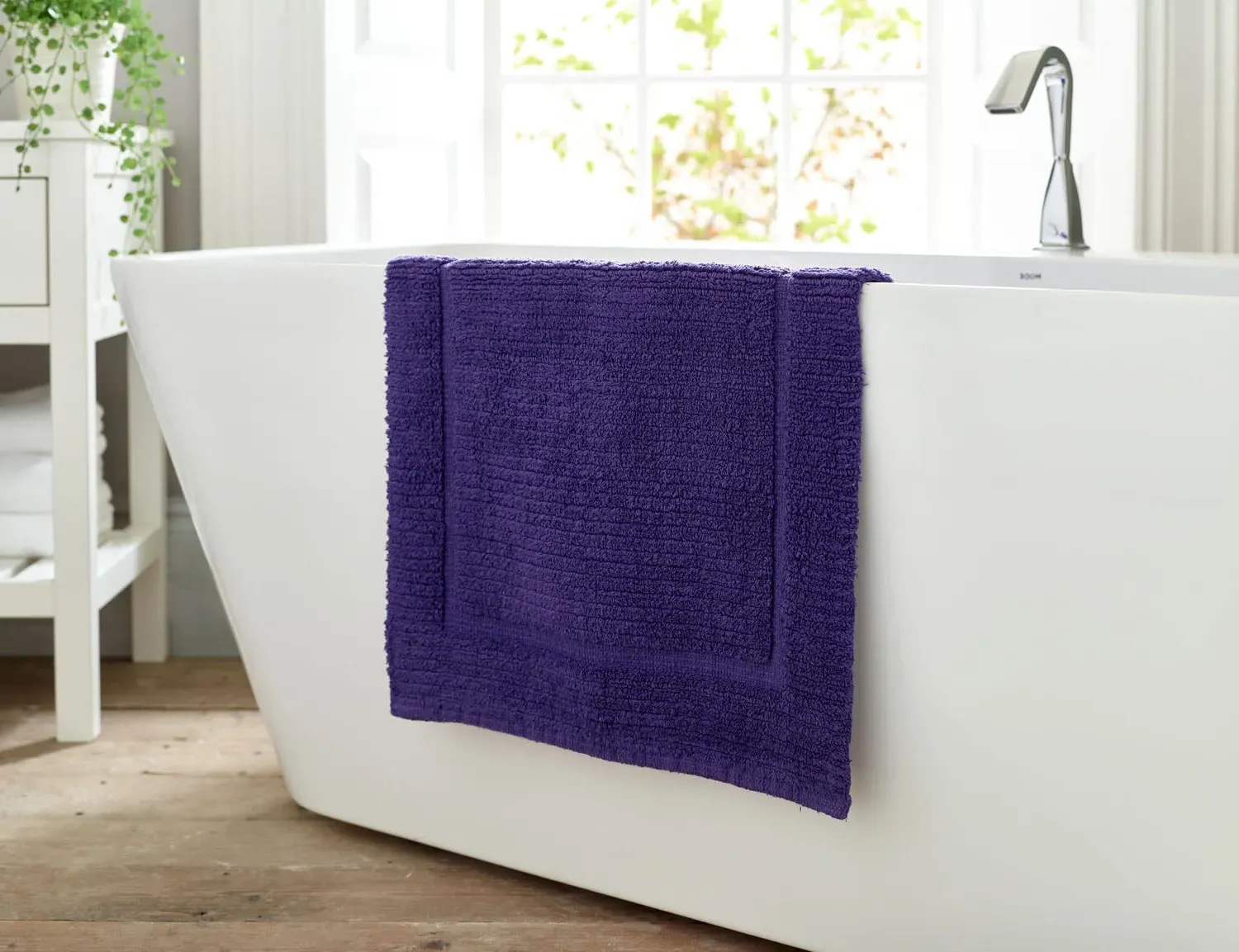 Bath Mat Quick Dry - Purple, Cotton
