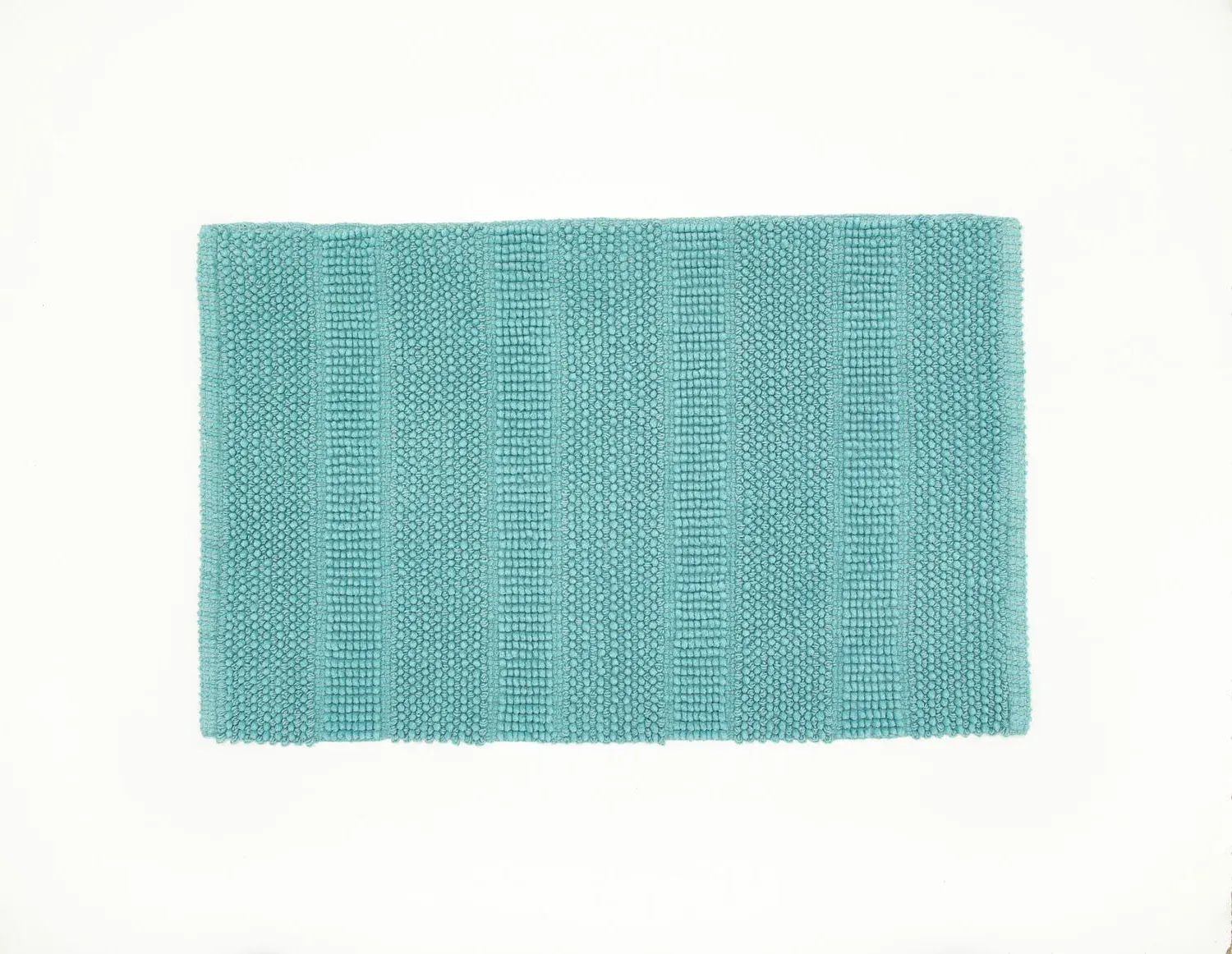 Bath Mat with Zero-Twist Pile - Green, Cotton image