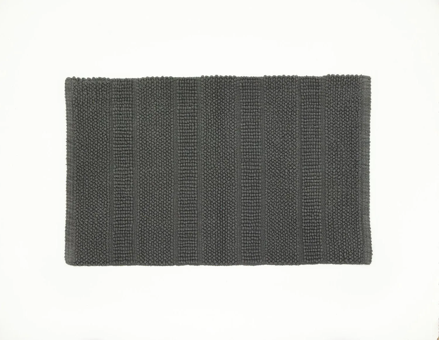 Bath Mat with Zero-Twist Pile - Grey, Cotton image
