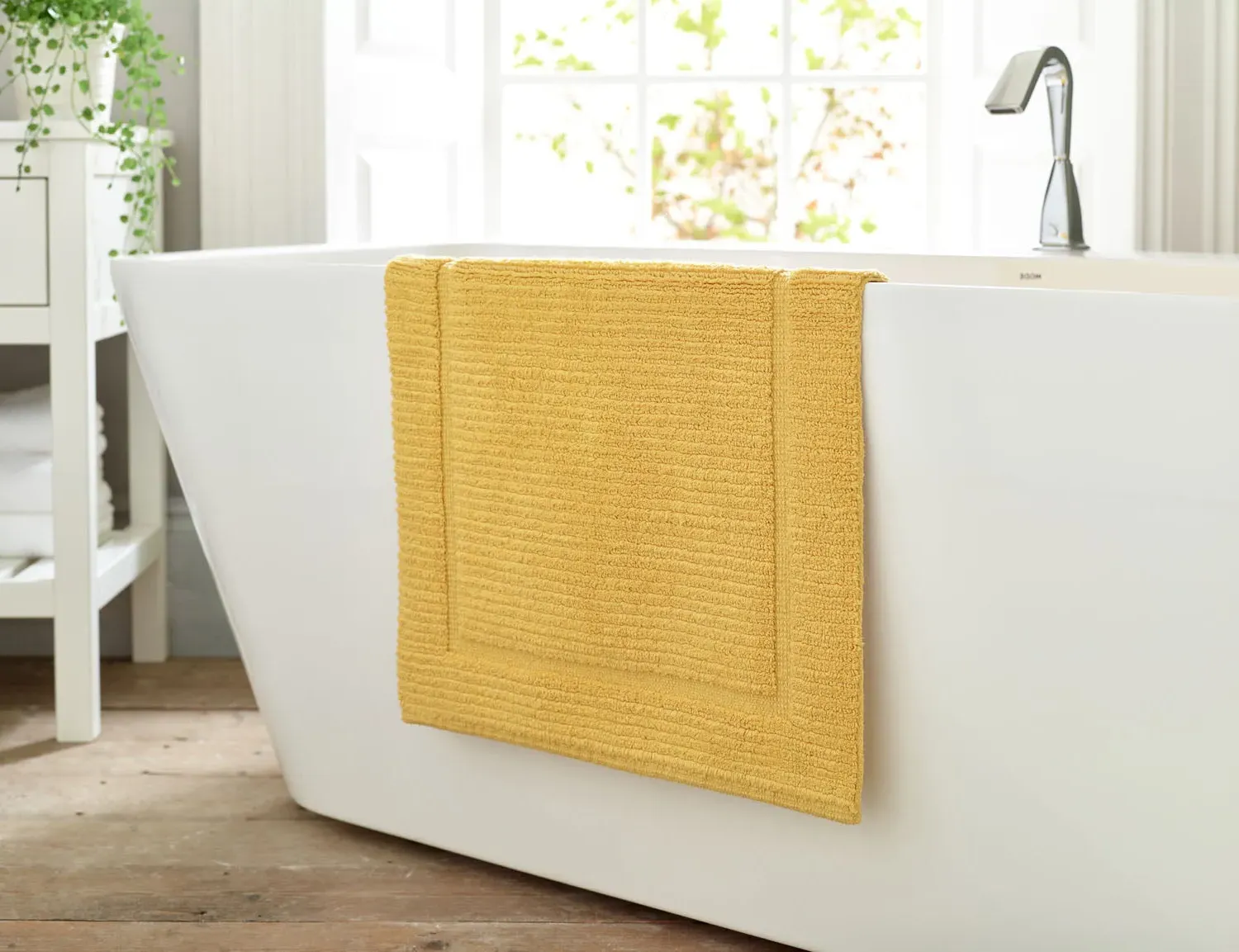Bath Mat - Yellow, Cotton