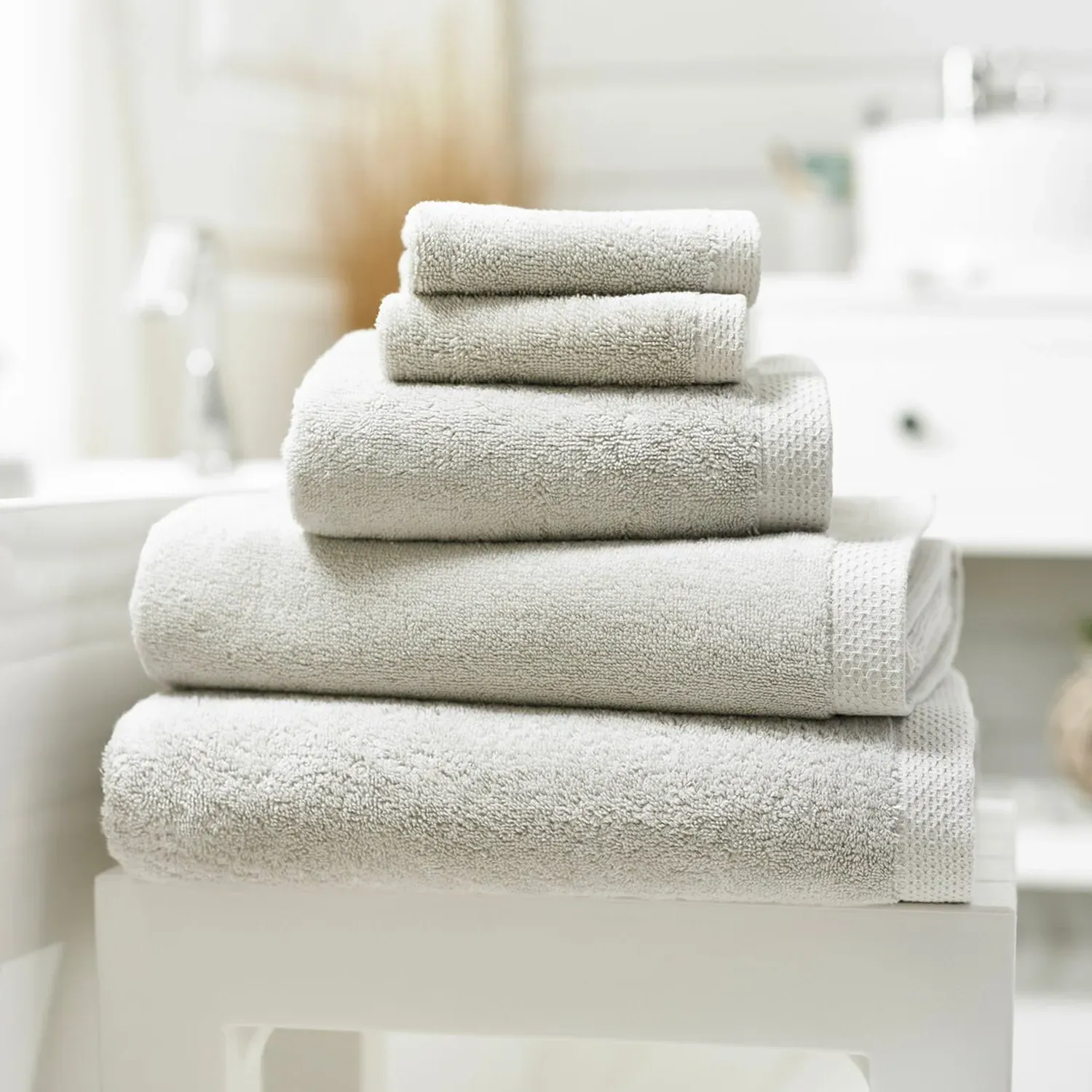 Bath Sheet Low Twist - Cream, Egyptian Cotton