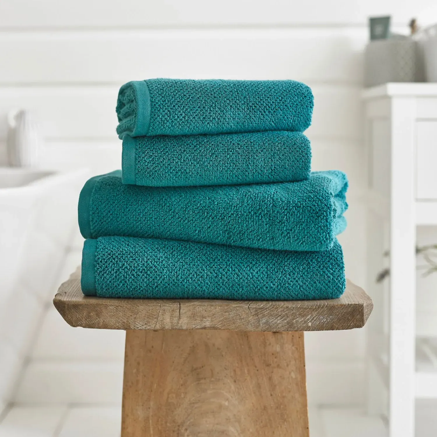 Bath Sheet - Peacock Blue, Cotton