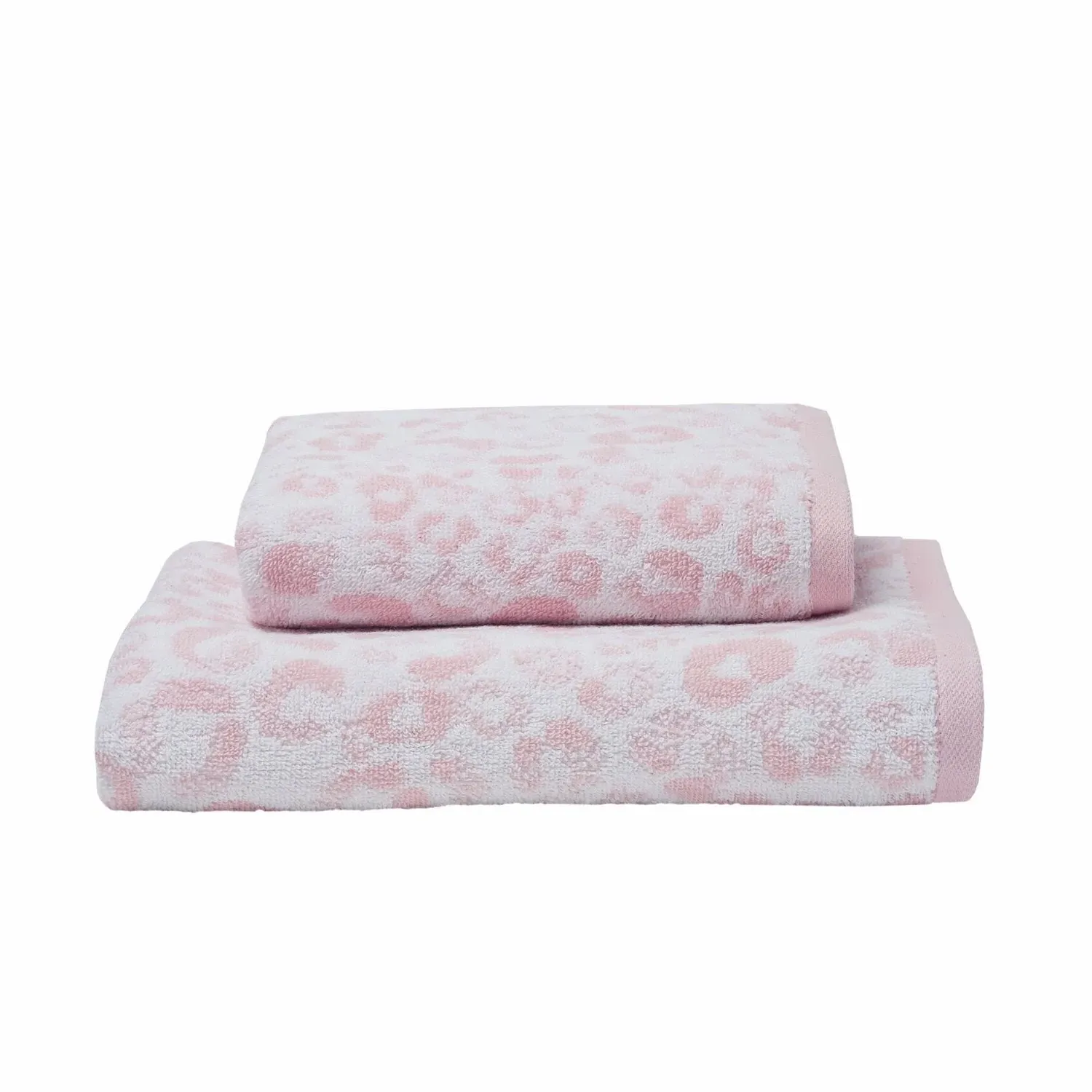 Bath Towel Animal Print - Pink, Cotton