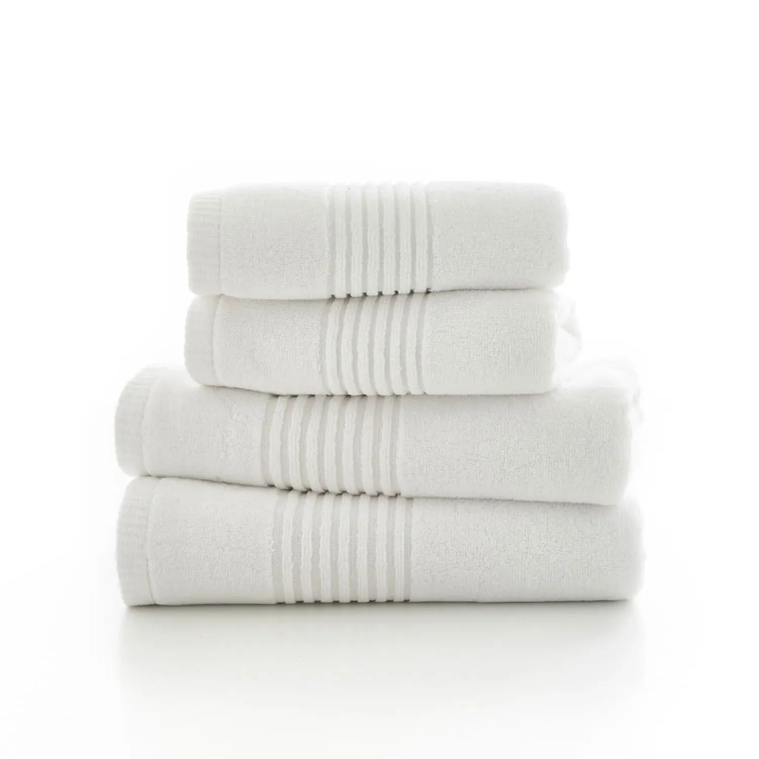 Bath Towel Quick Dry - White, Cotton