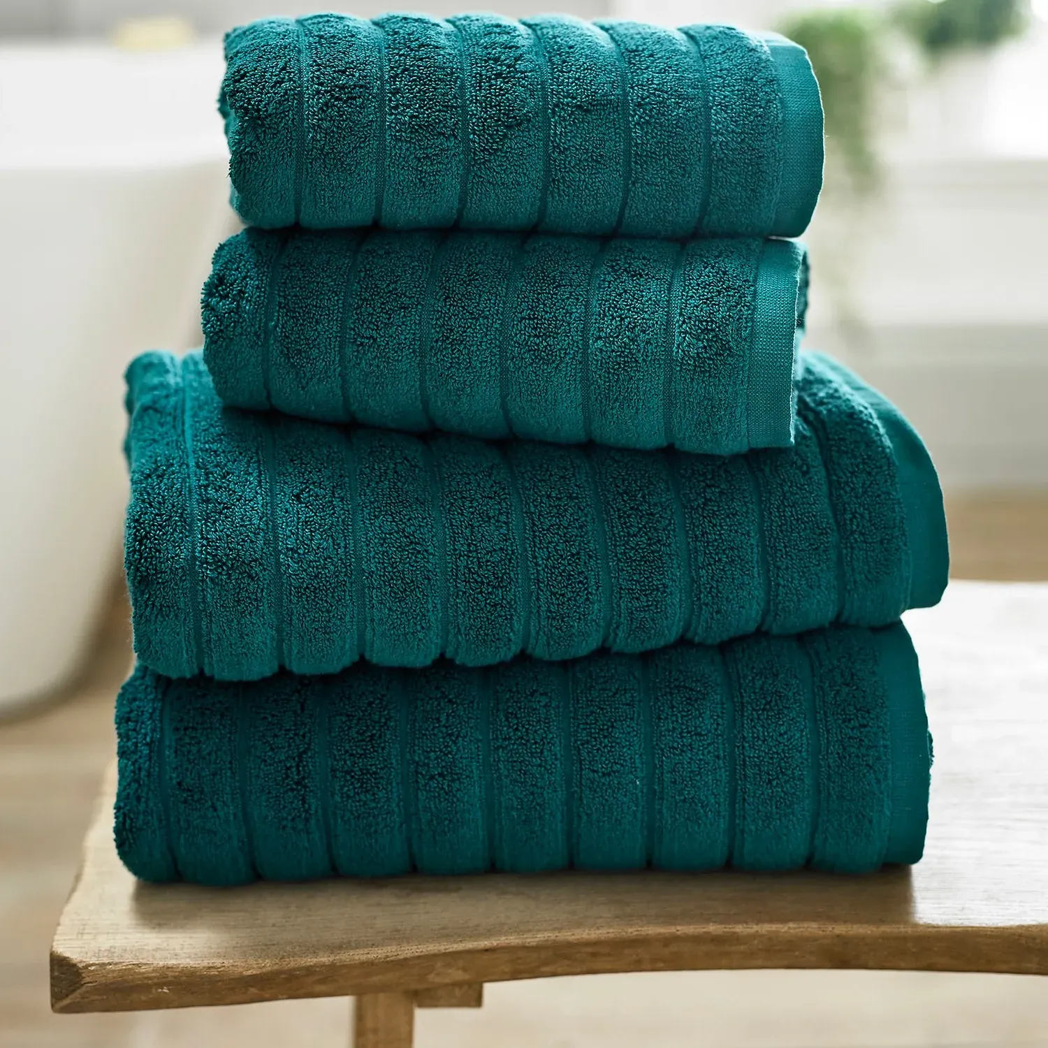 Bath Towel Zero Twist - Dark Green, Cotton