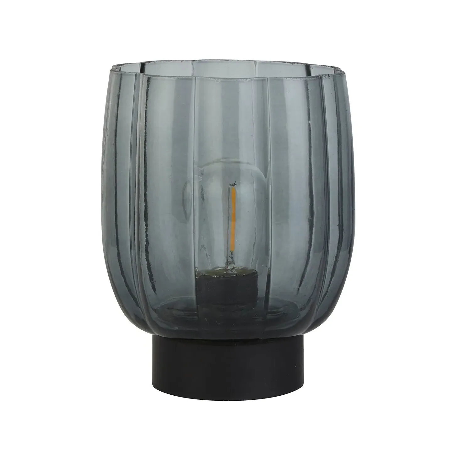 Battery Table Lamp - Black, Smoke Acrylic image