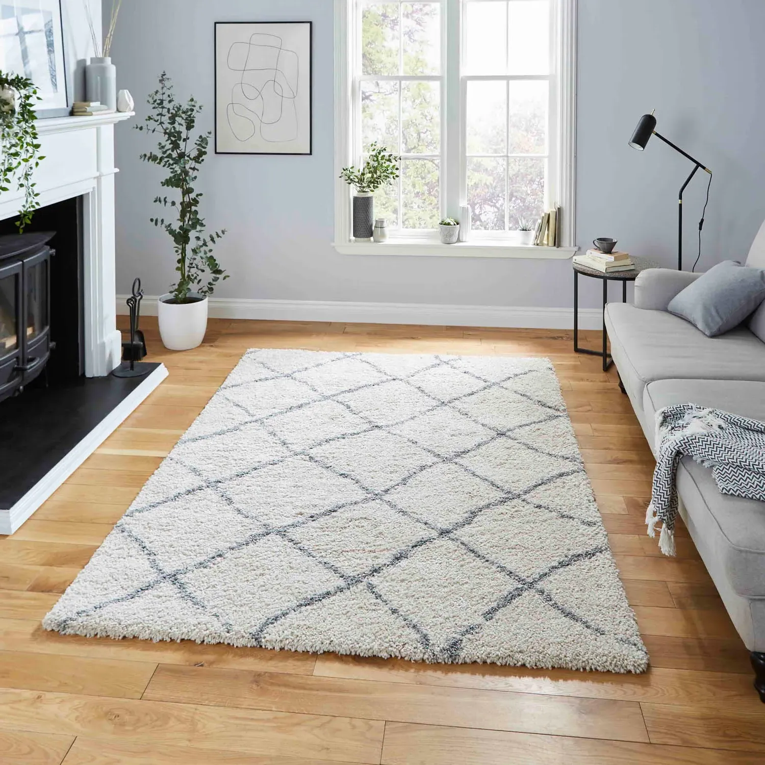 Berber Area Rug - Cream, Polypropylene